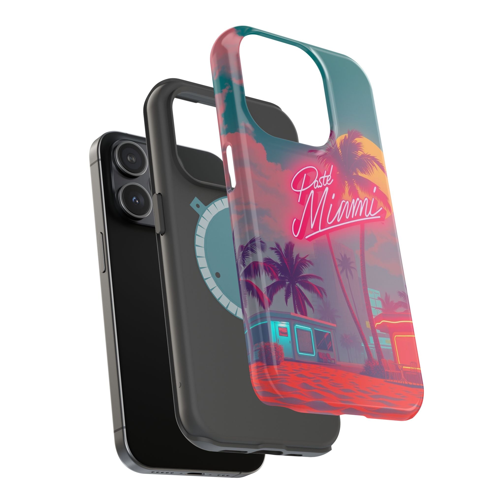 iPhone 1980s Pastel Miami Enchanted Art Slim Everyday Designer Case · iPhone Cas