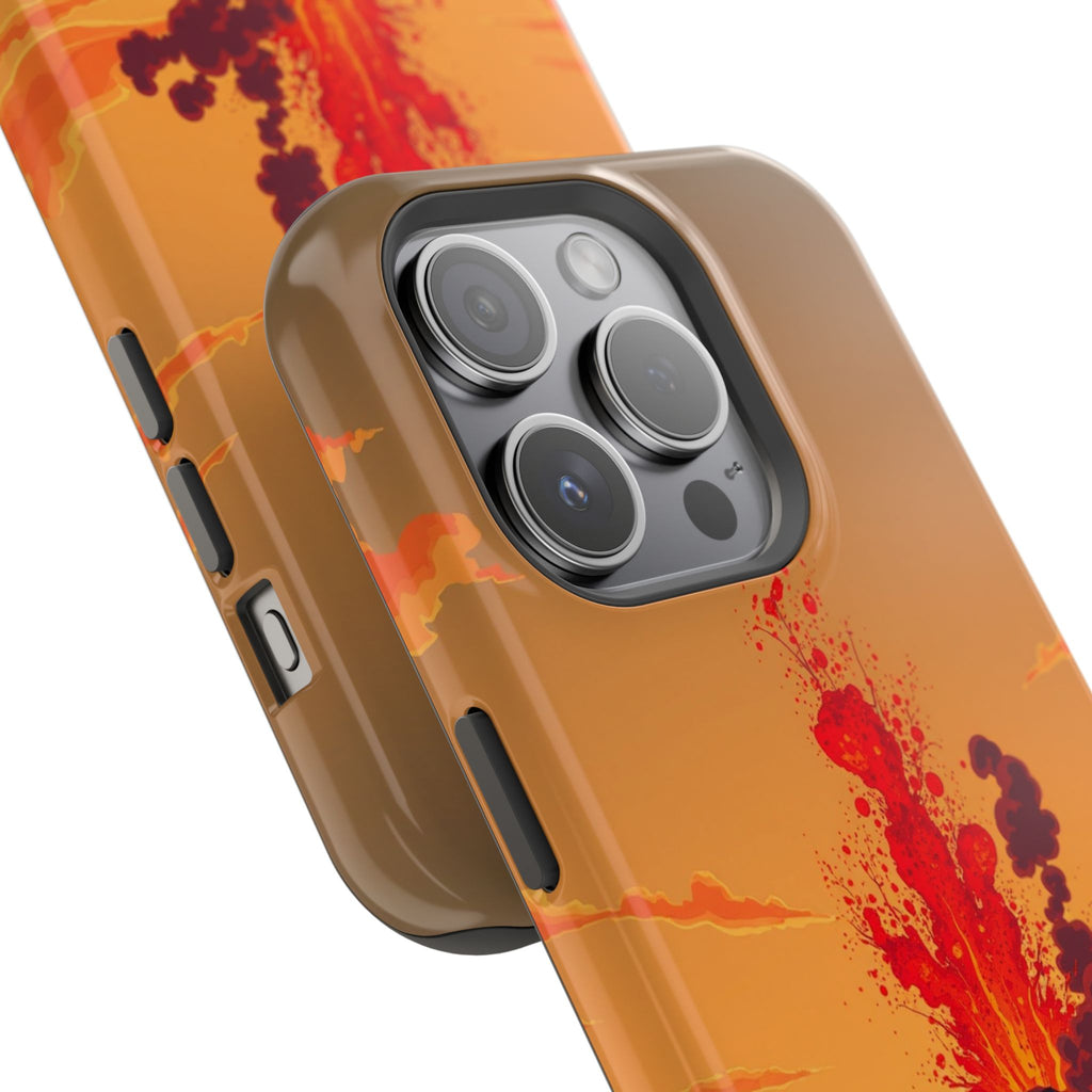 iPhone Sunset Amber And Peach Volcanic Eruption Soft iPhone Finish · iPhone Case