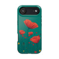 iPhone Earthy Poppy Field Design Bold Modern Everyday Snap Case · iPhone Case