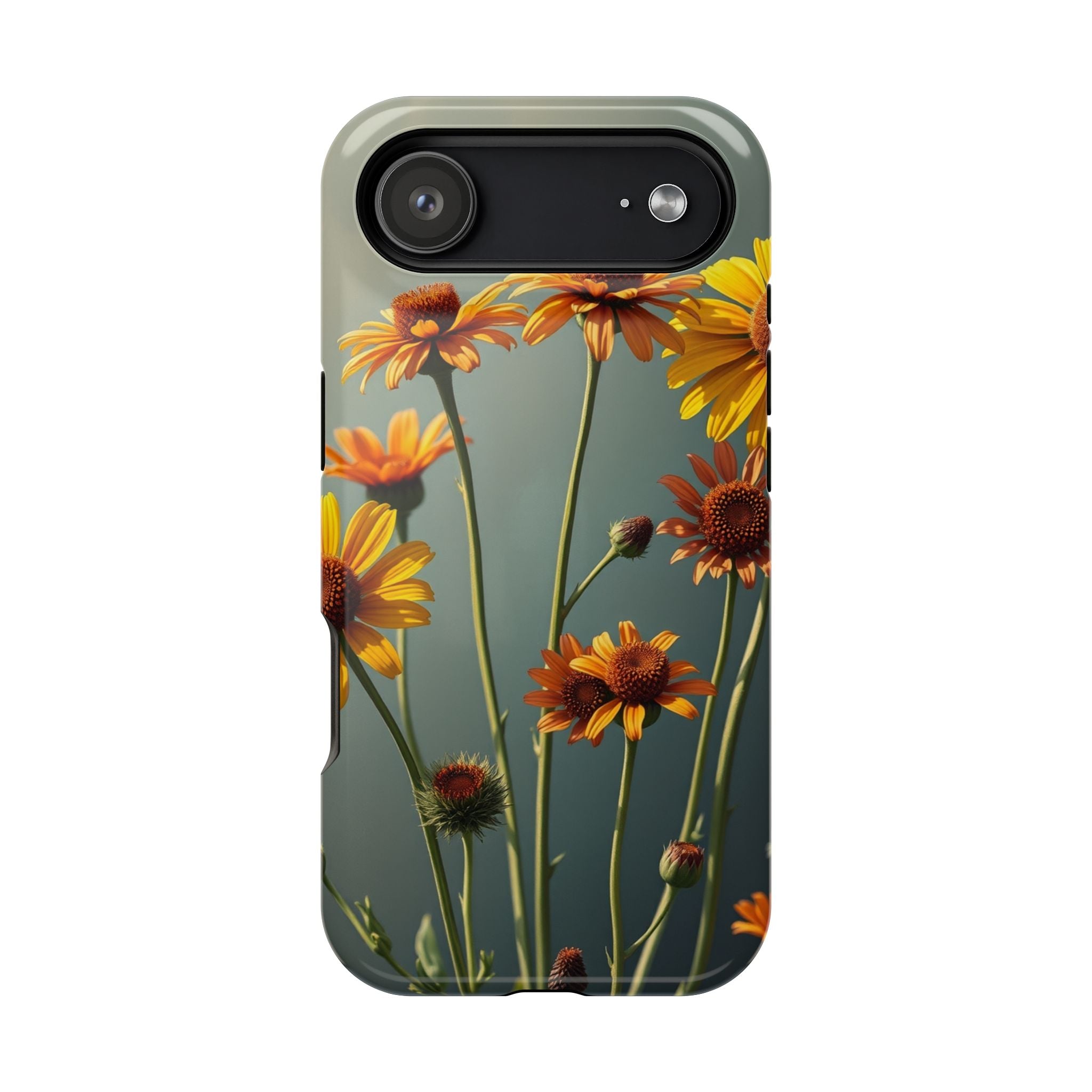 iPhone Mustard And Rust Wildflower Bunch Slim Everyday iPhone Designer · iPhone