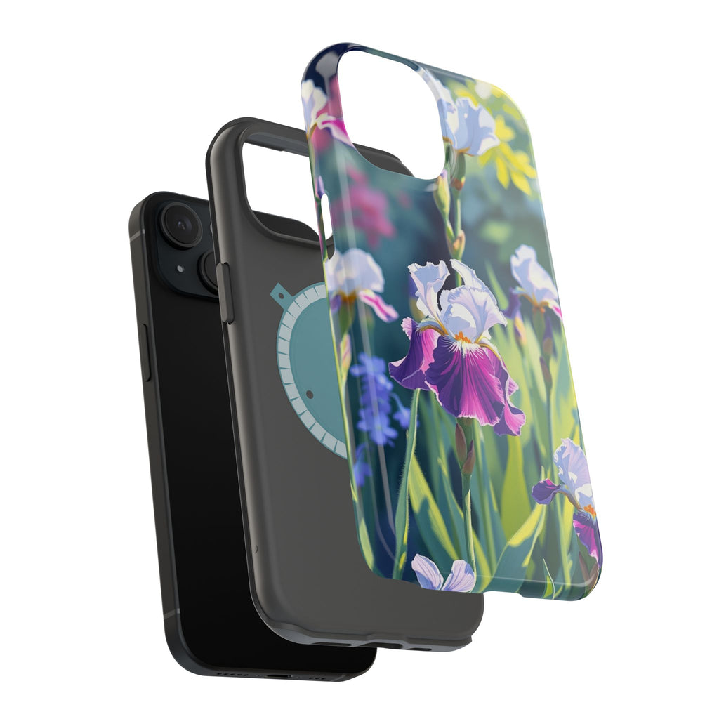 iPhone Vibrant Iris Garden Design Bold Modern Everyday Snap Case · iPhone Case