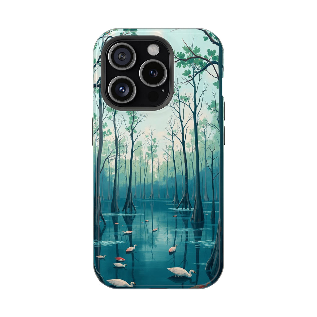 iPhone Cypress Swamp Electric Art Bold Modern Everyday Snap Case · iPhone Case