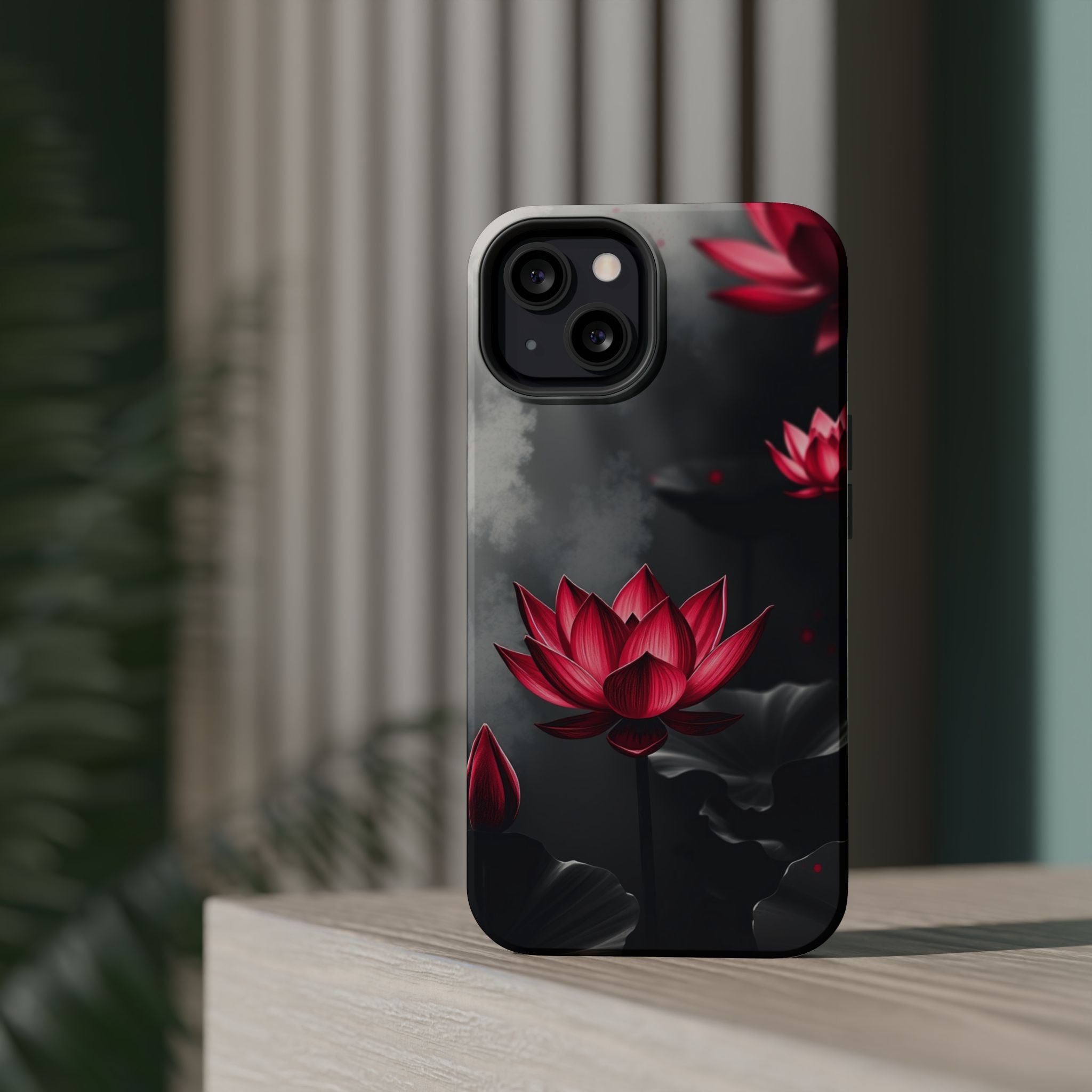 iPhone Lotus Pond Mystic Art 15 Slim Everyday Designer Case · iPhone Case