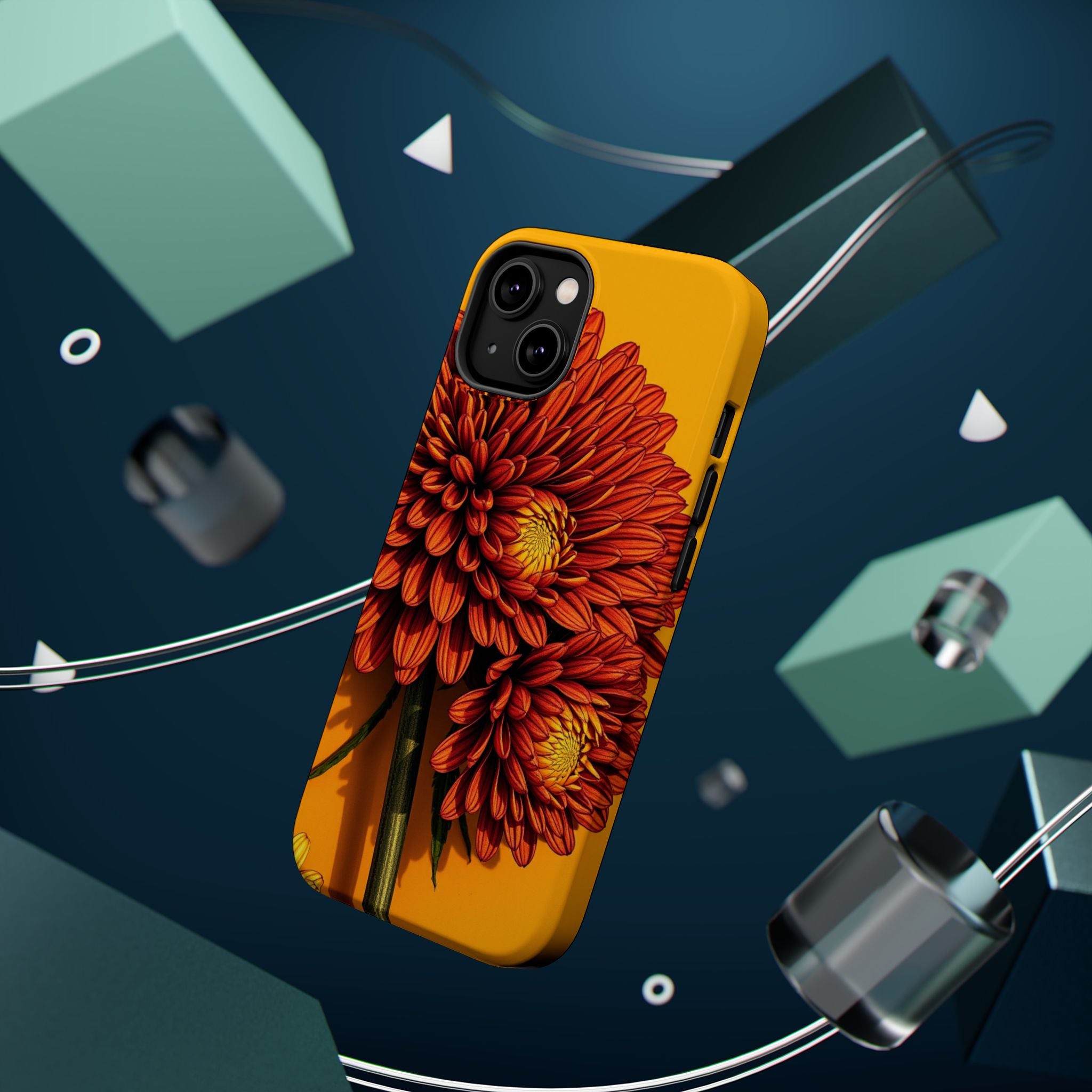 iPhone Mustard And Rust Ranunculus Stack Slim Everyday iPhone 14 · iPhone Case