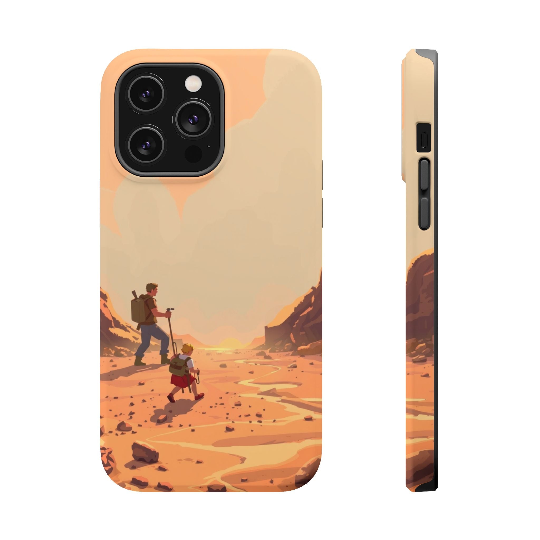 iPhone Burnt Orange And Sand Barely Surviving Slim Everyday Designer Case · iPho