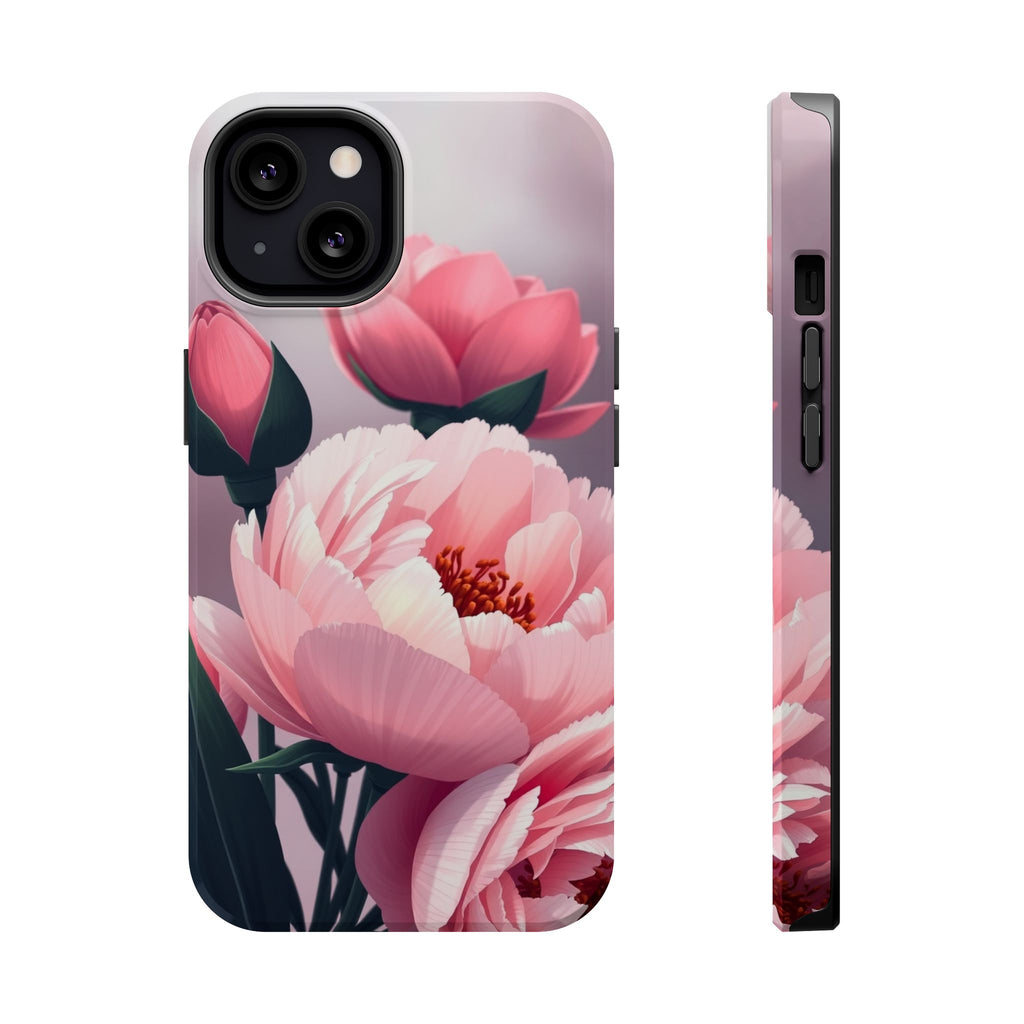 iPhone Peony Bouquet Enchanted Art Bold Modern Everyday Snap Case · iPhone Case