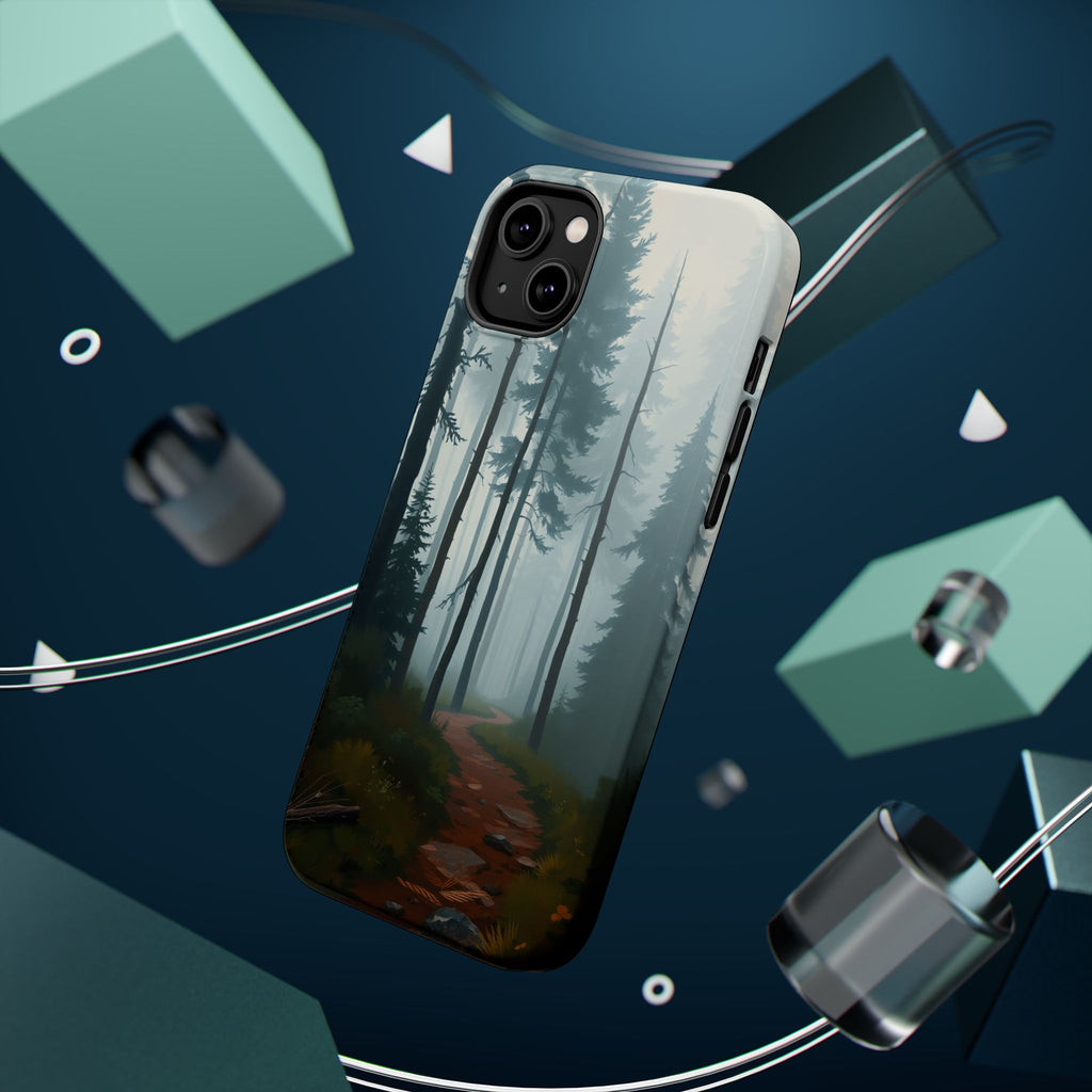 iPhone Serene Misty Forest Path Design Slim Everyday Designer Case · iPhone Case