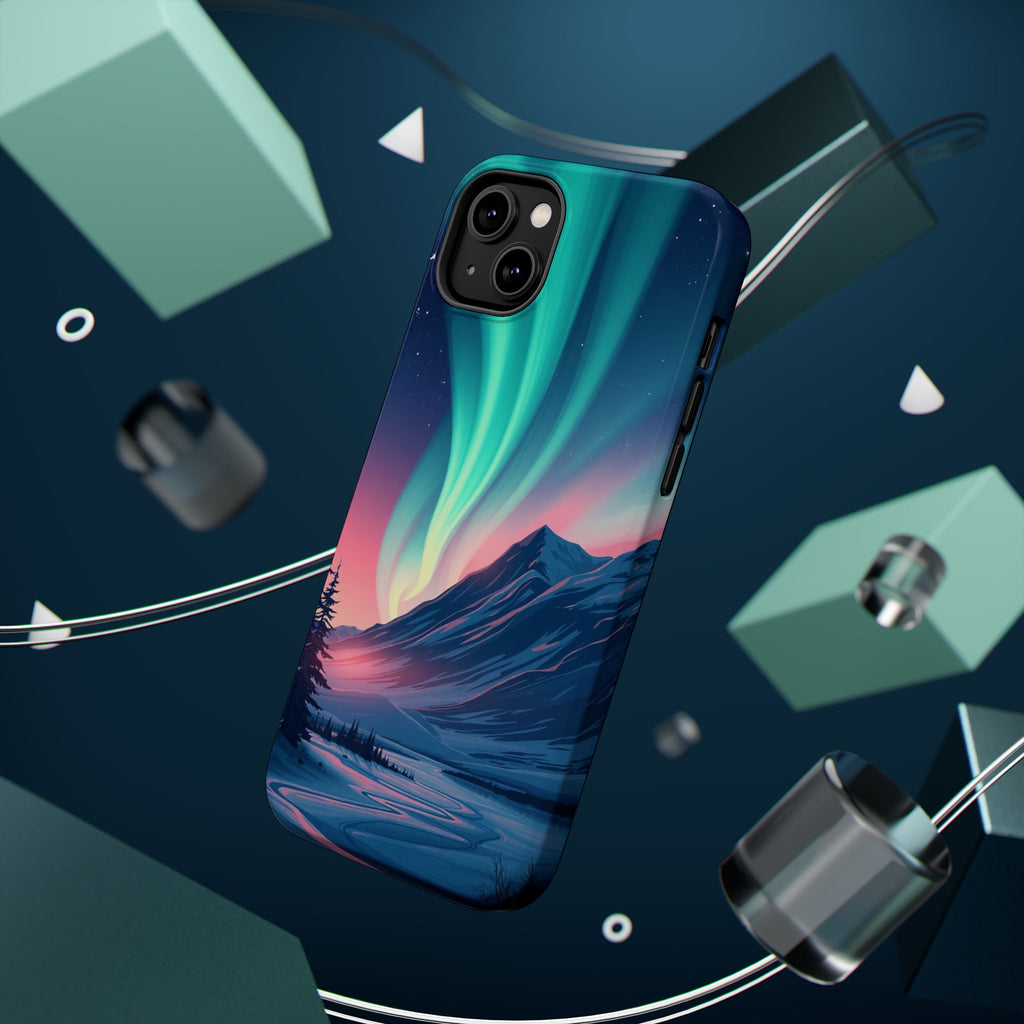 iPhone Mint And Blush Northern Lights Slim Everyday iPhone 18 Designer · iPhone