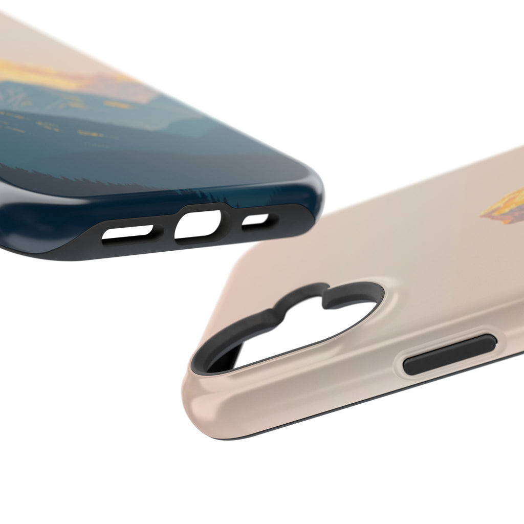 iPhone Mint And Blush Mountain at Sunrise Slim iPhone Everyday Designer · iPhone