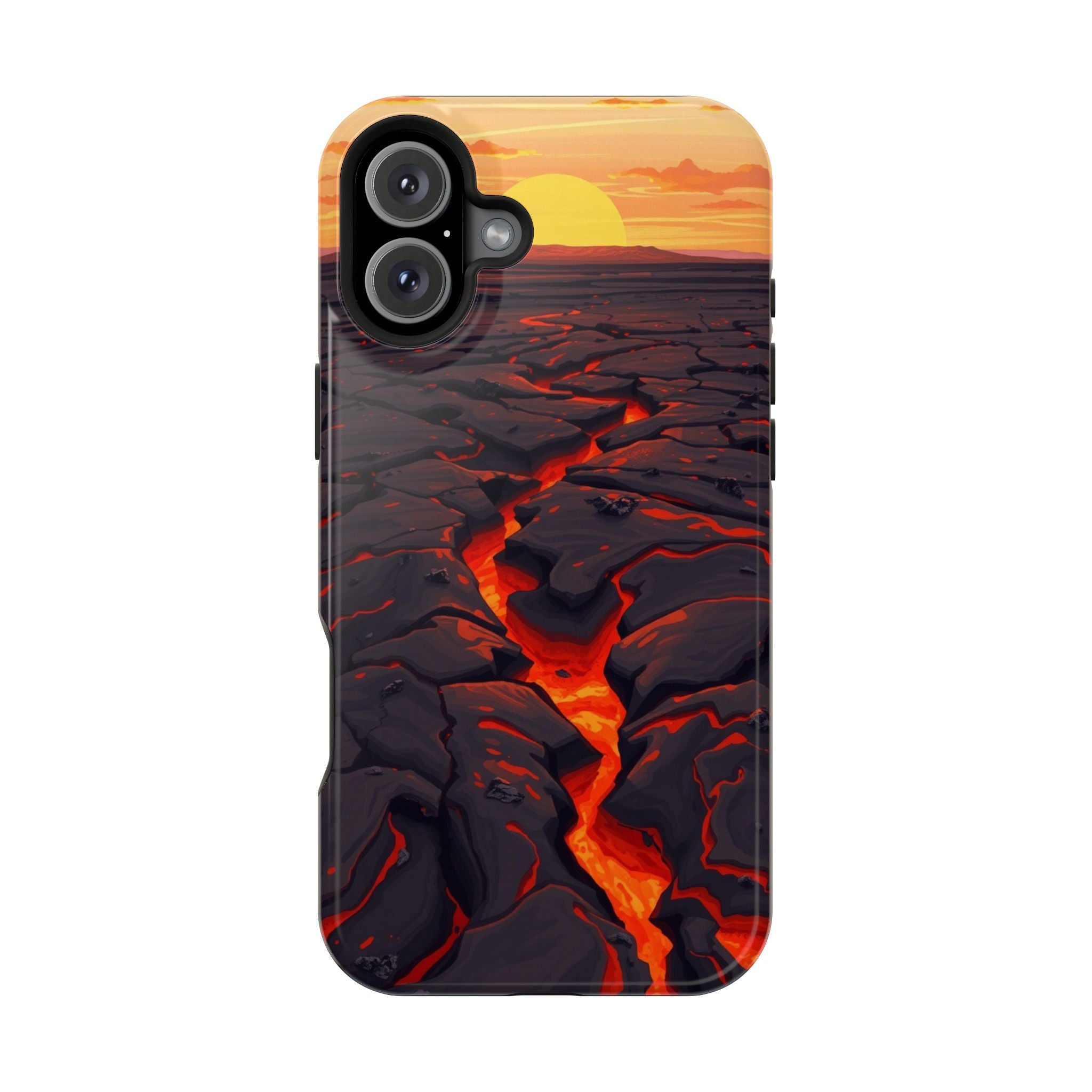 iPhone Lava Field Earthy Design Slim Everyday Designer Case · iPhone Case
