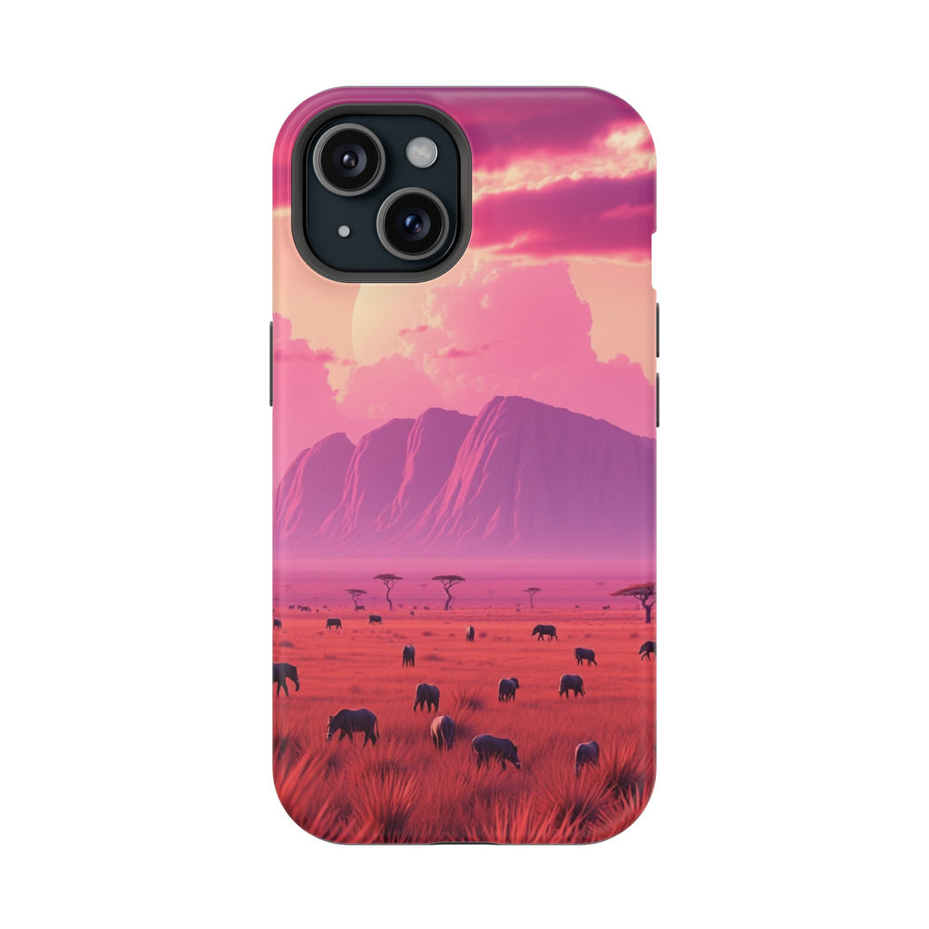 iPhone Cyan And Magenta Savanna Horizon Slim Everyday iPhone Designer · iPhone C