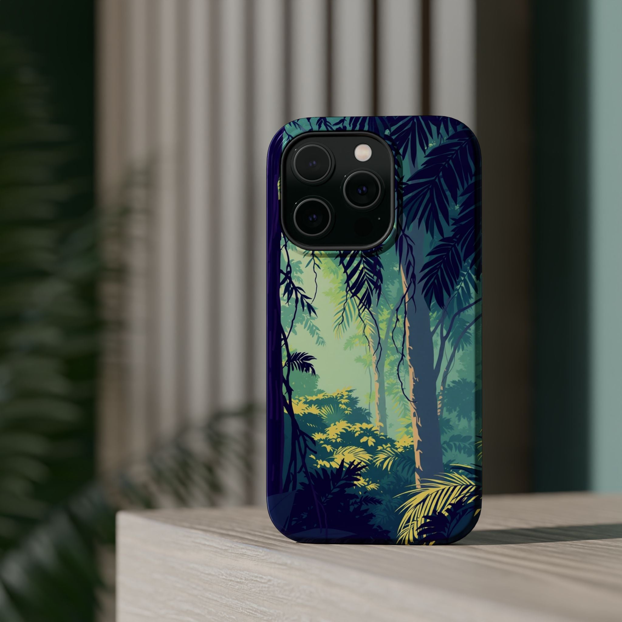iPhone Mint And Blush Rainforest Canopy Slim Everyday iPhone Designer · iPhone C