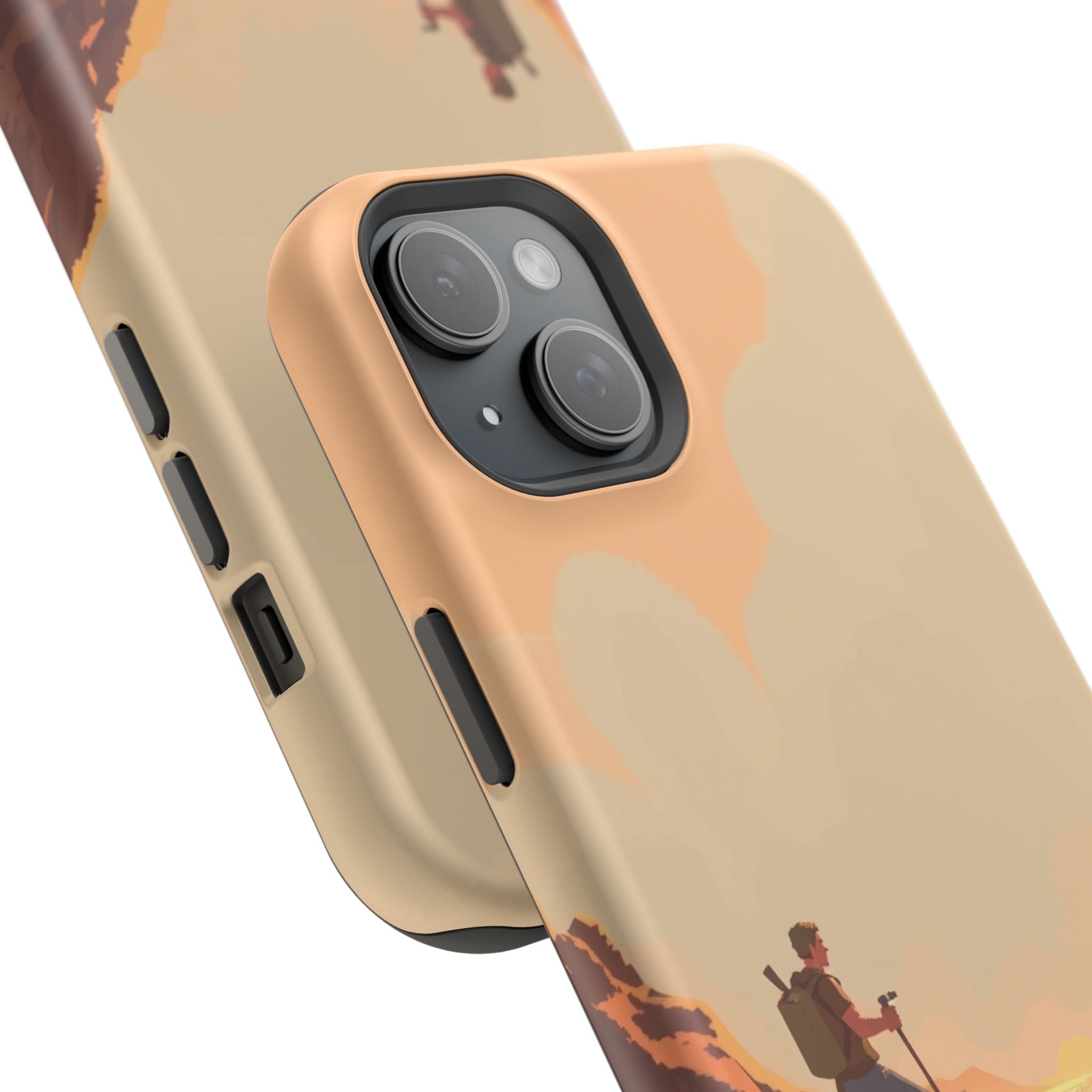 iPhone Burnt Orange And Sand Barely Surviving Slim Everyday Designer Case · iPho