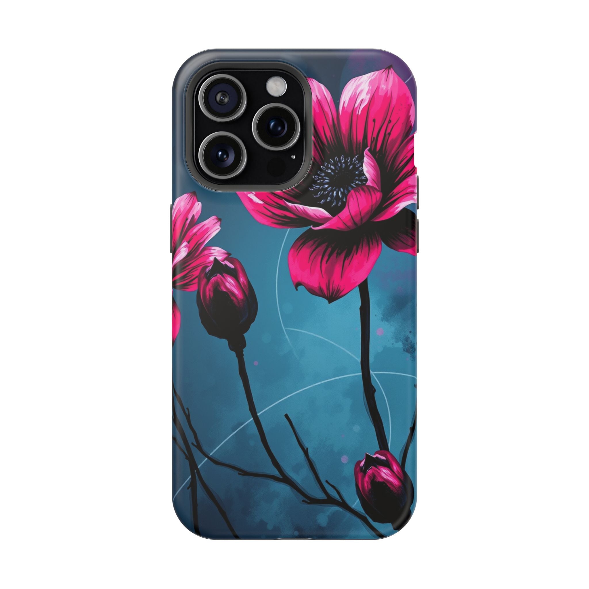 iPhone Floral Ink Wash Bold Art Slim Everyday Designer Case · iPhone Case