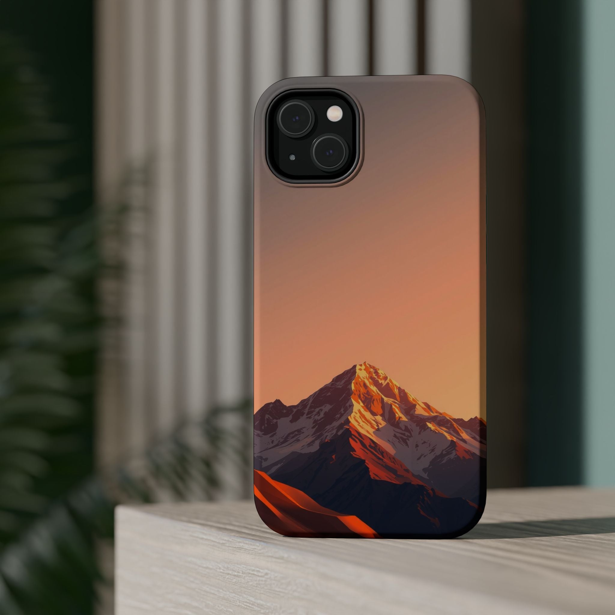 iPhone Mountain at Sunrise Bold Art 10 Slim Everyday Designer Case · iPhone Case