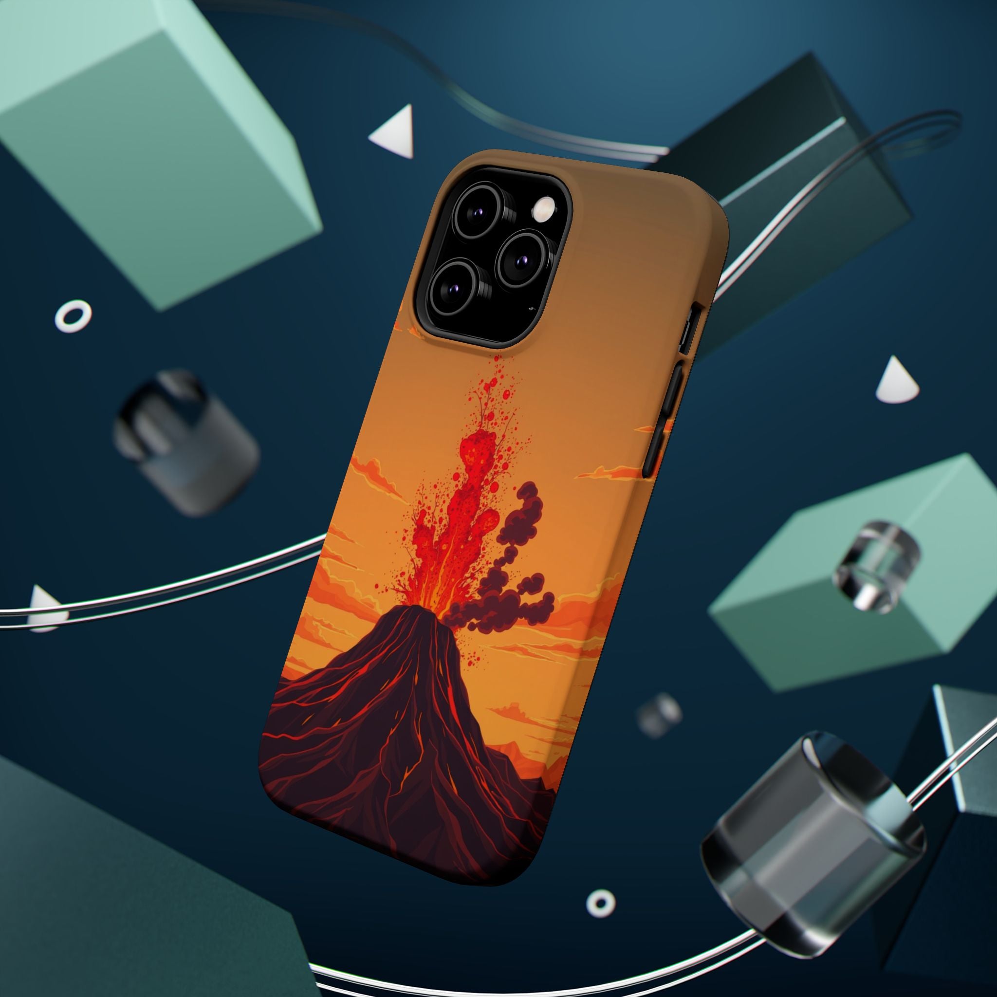 iPhone Sunset Amber And Peach Volcanic Eruption Soft iPhone Finish · iPhone Case