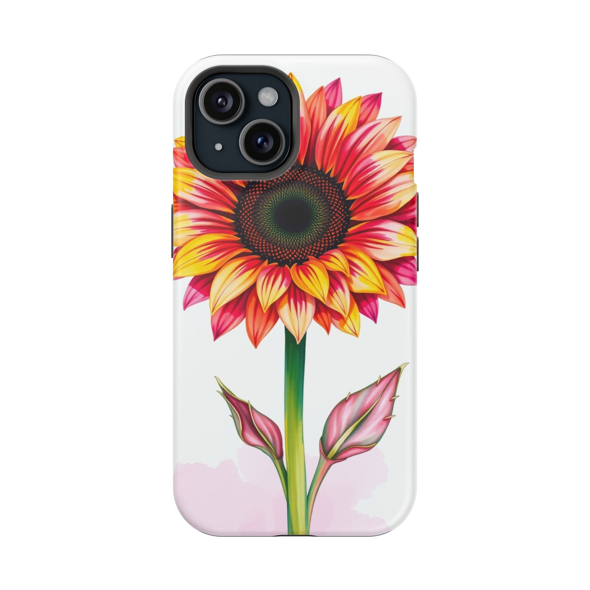 iPhone Sunflower Pop Vibrant Watercolor Slim Snap Case · iPhone Case