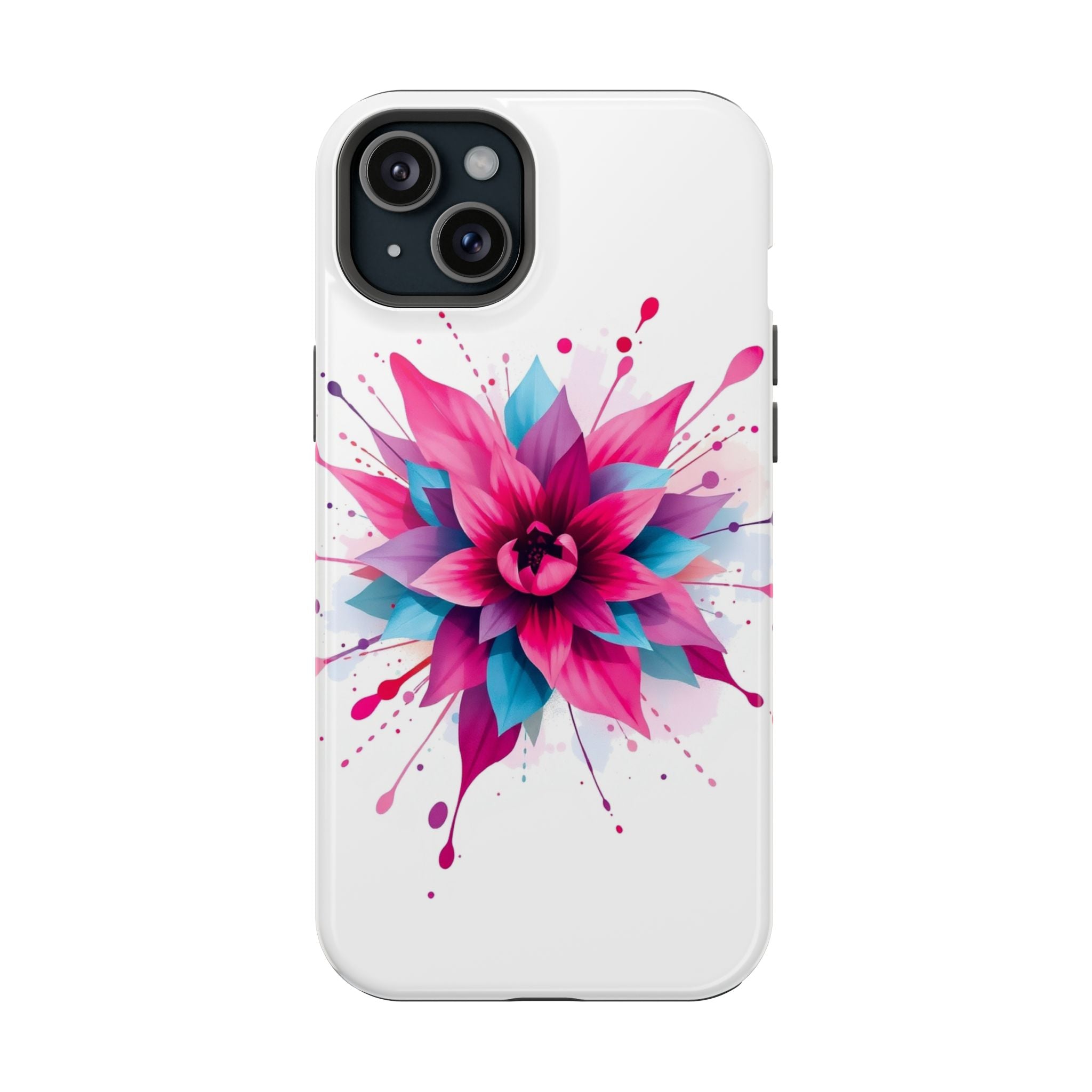 iPhone Floral Watercolor Splash Electric Art Slim iPhone Everyday · iPhone Case