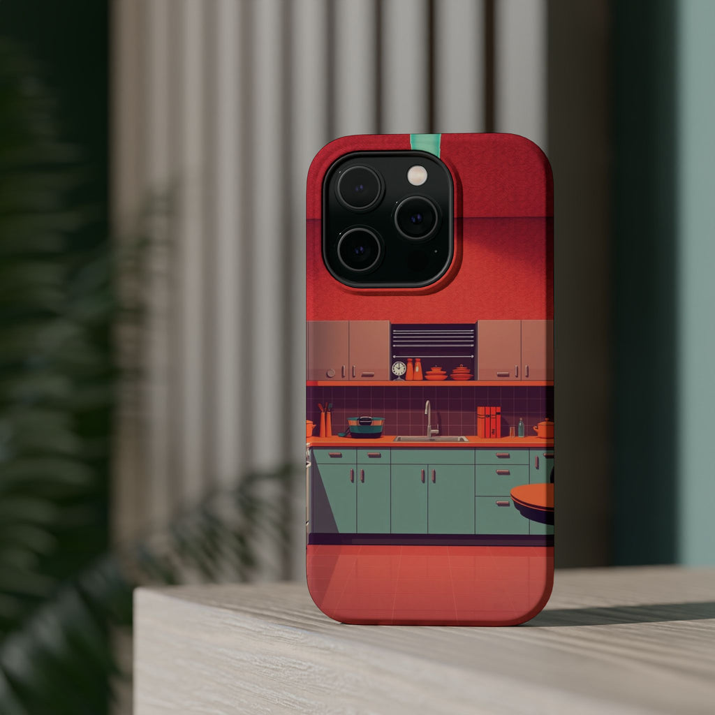 iPhone Earthy 1950s Kitchen Design Bold Modern Everyday Snap Case · iPhone Case