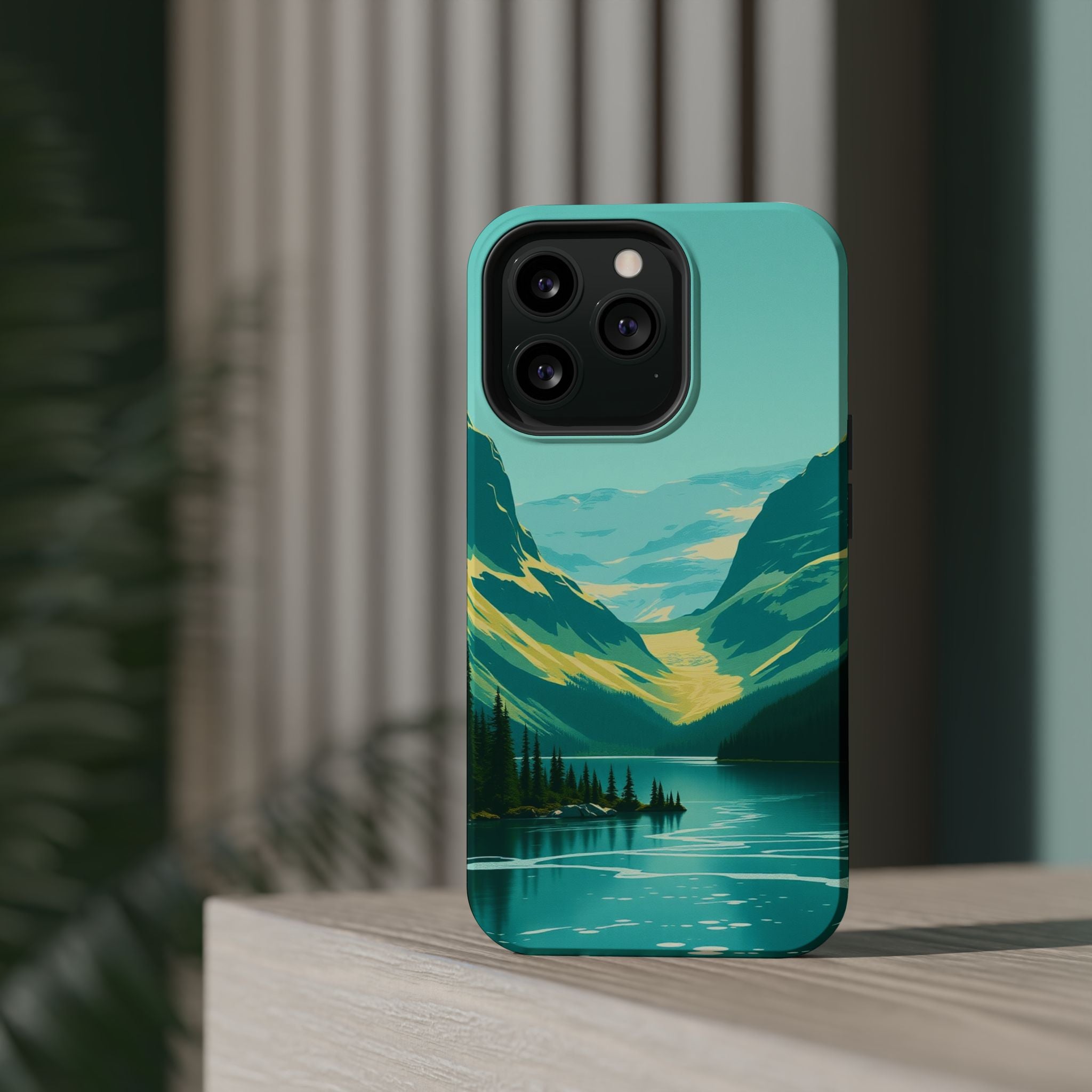 iPhone Radiant Glacier Lake Design Bold Modern Everyday Snap Case · iPhone Case
