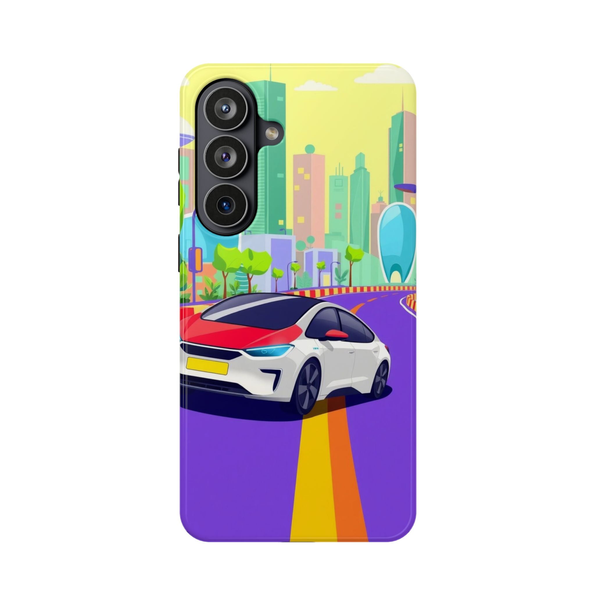 iPhone Electric Car Future Kids Fun Phone Case Gift Slim Snap Case · iPhone Case