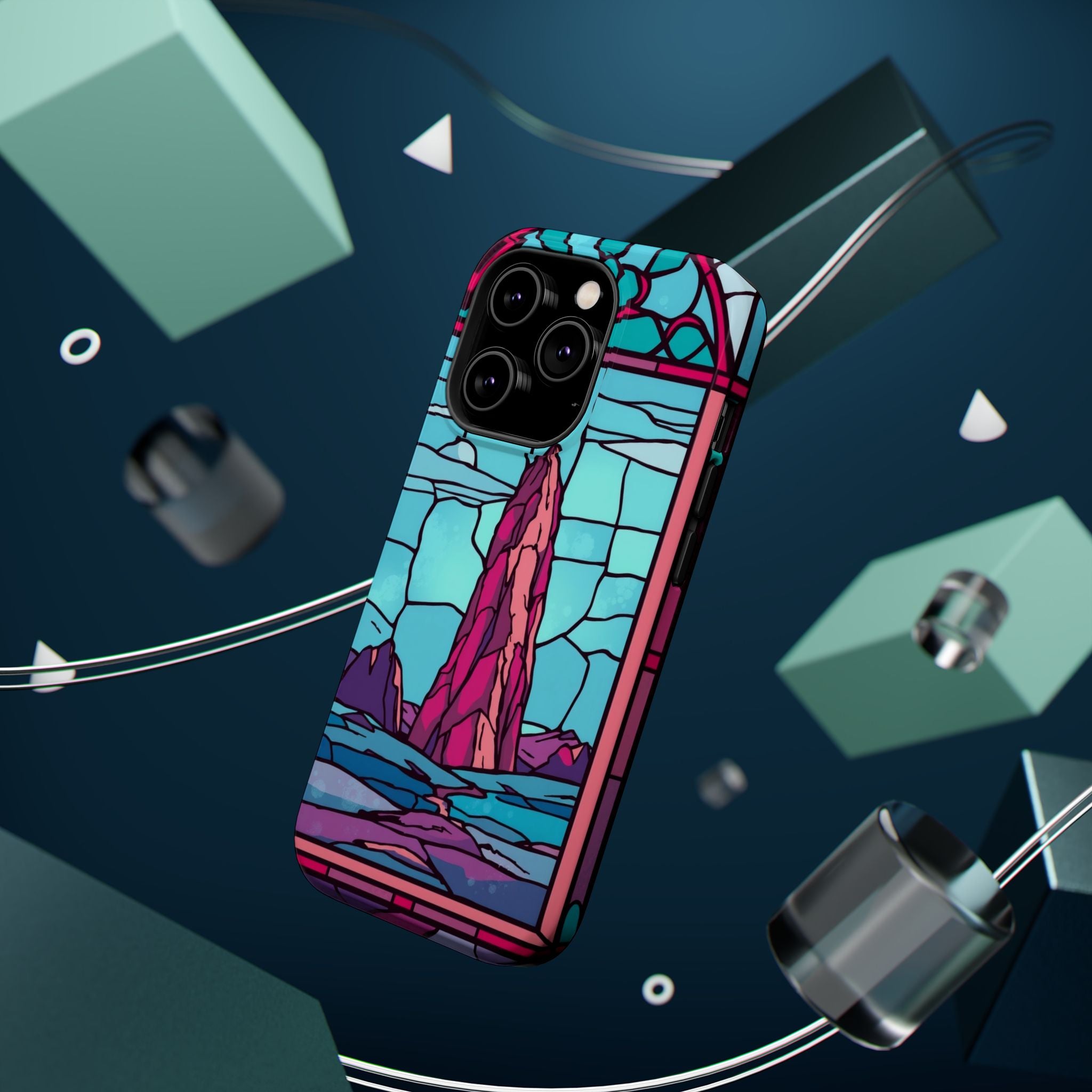 iPhone Tundra Expanse Stained Glass Slim Everyday Designer Case · iPhone Case