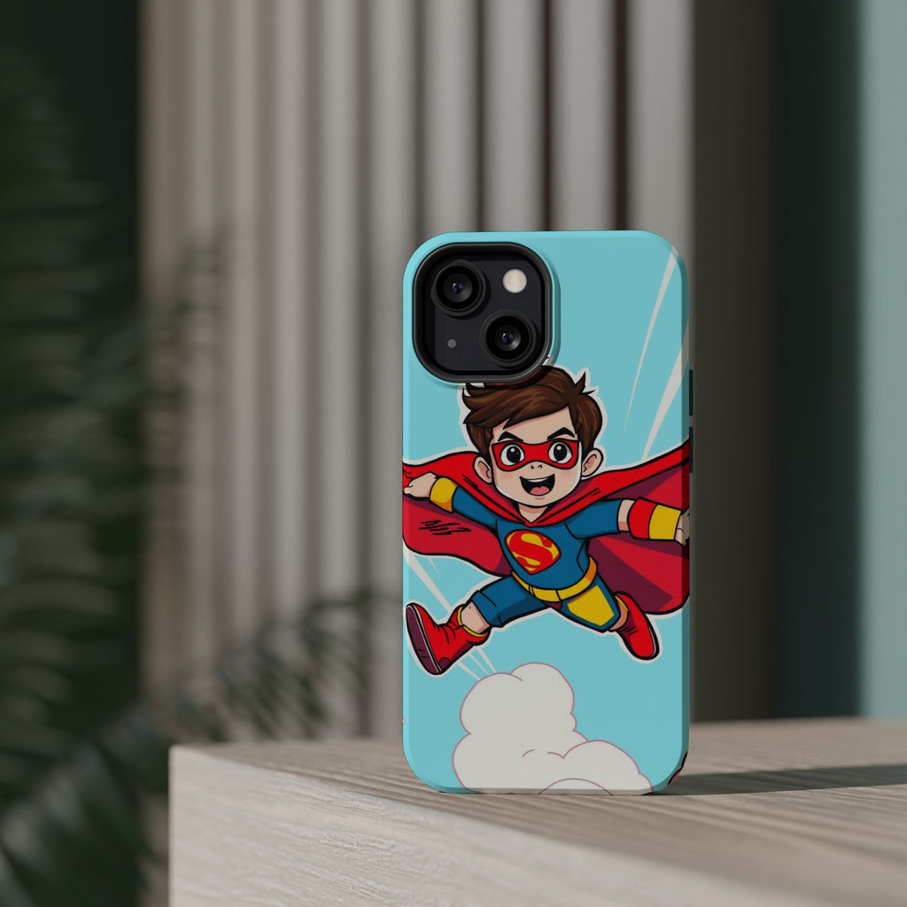 iPhone Kid Superhero Flying Kids Fun iPhone Phone Case Gift Slim · iPhone Case