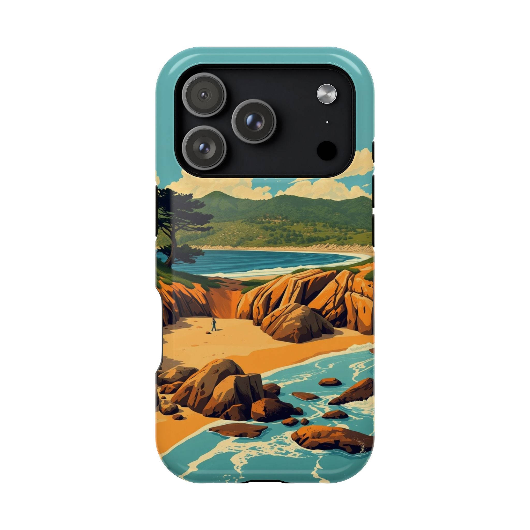 iPhone Pebble Beach Vintage Retro Poster Slim Everyday iPhone Designer · iPhone