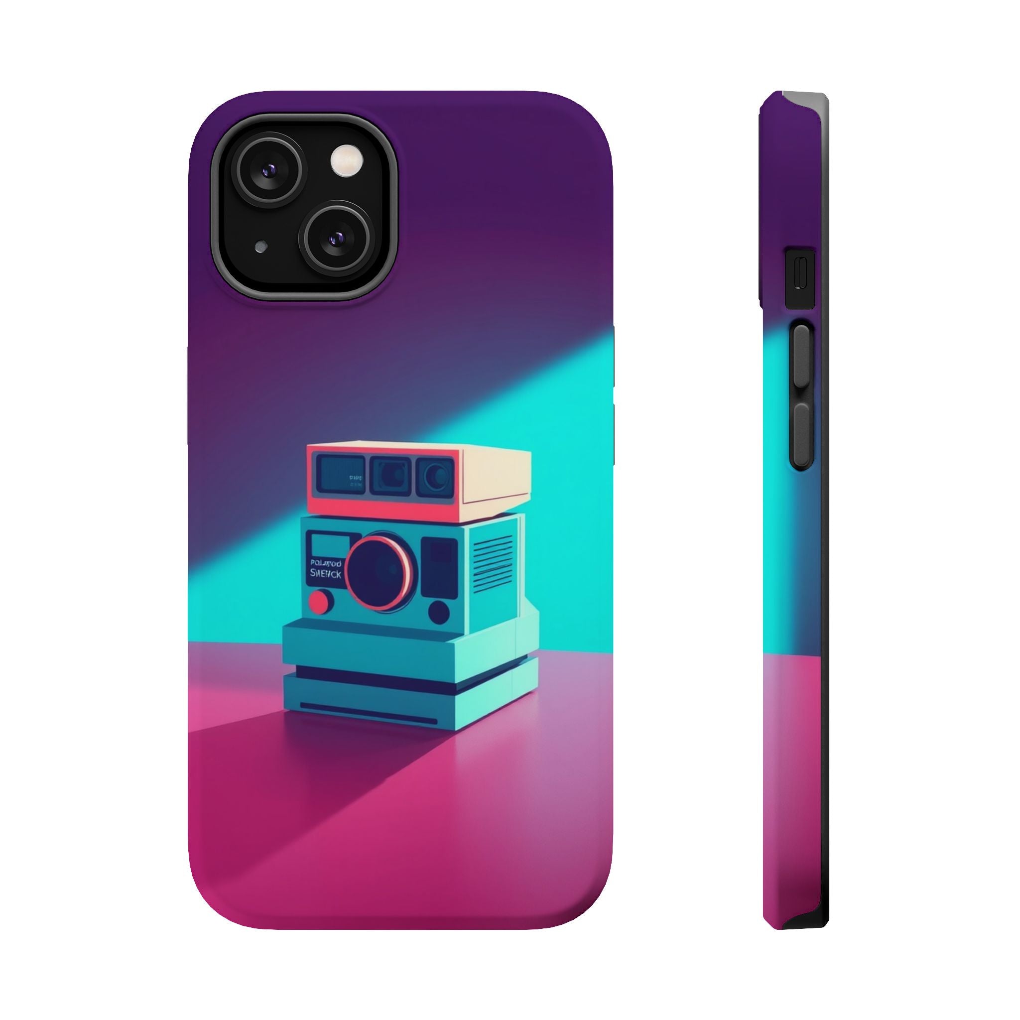 iPhone Polaroid Stack Memory Pop Art Bold Slim Everyday Designer Case · iPhone C