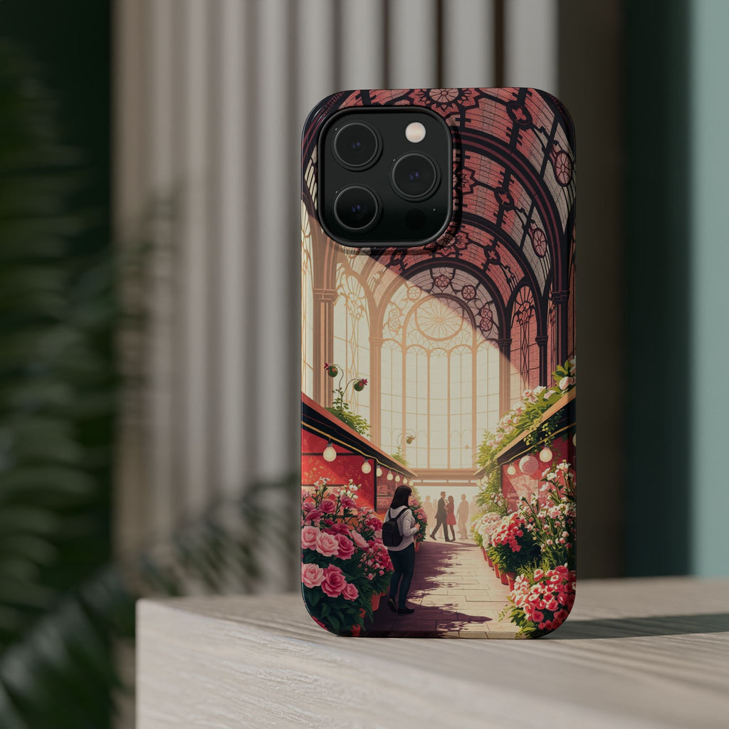 iPhone Flower Market Stained Glass Bold Modern Everyday Snap Case · iPhone Case