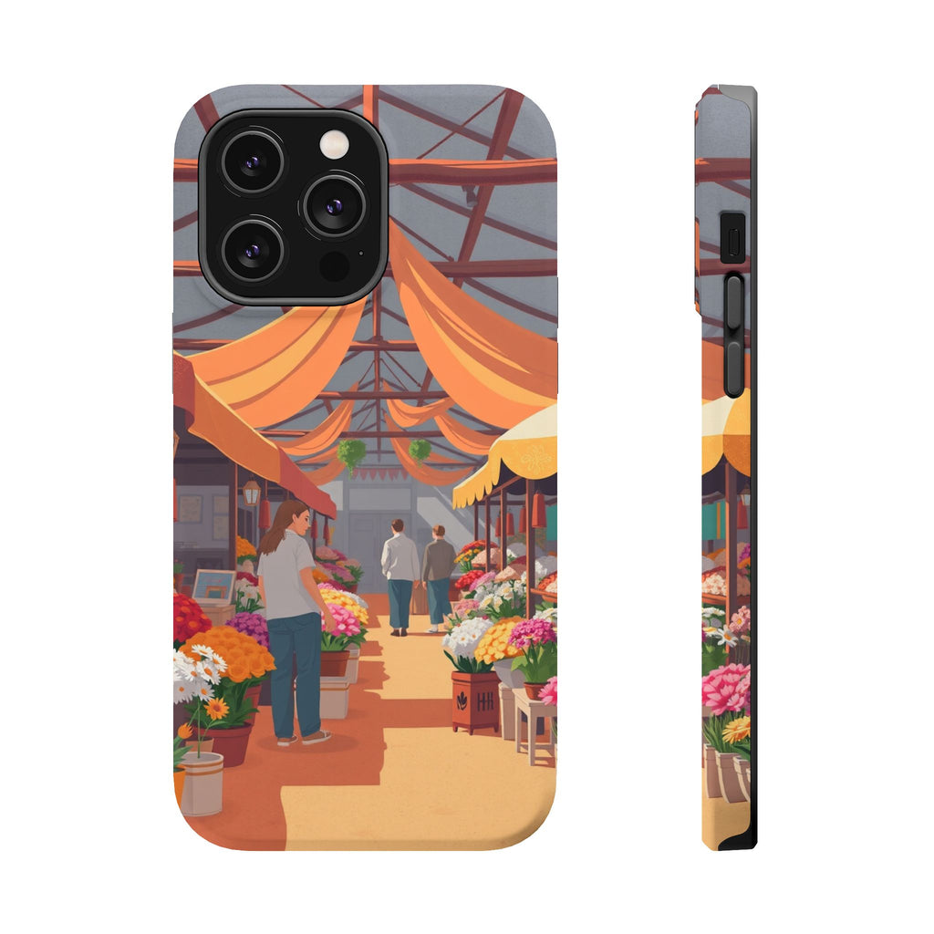 iPhone Vibrant Flower Market Design Slim Everyday Designer Case · iPhone Case