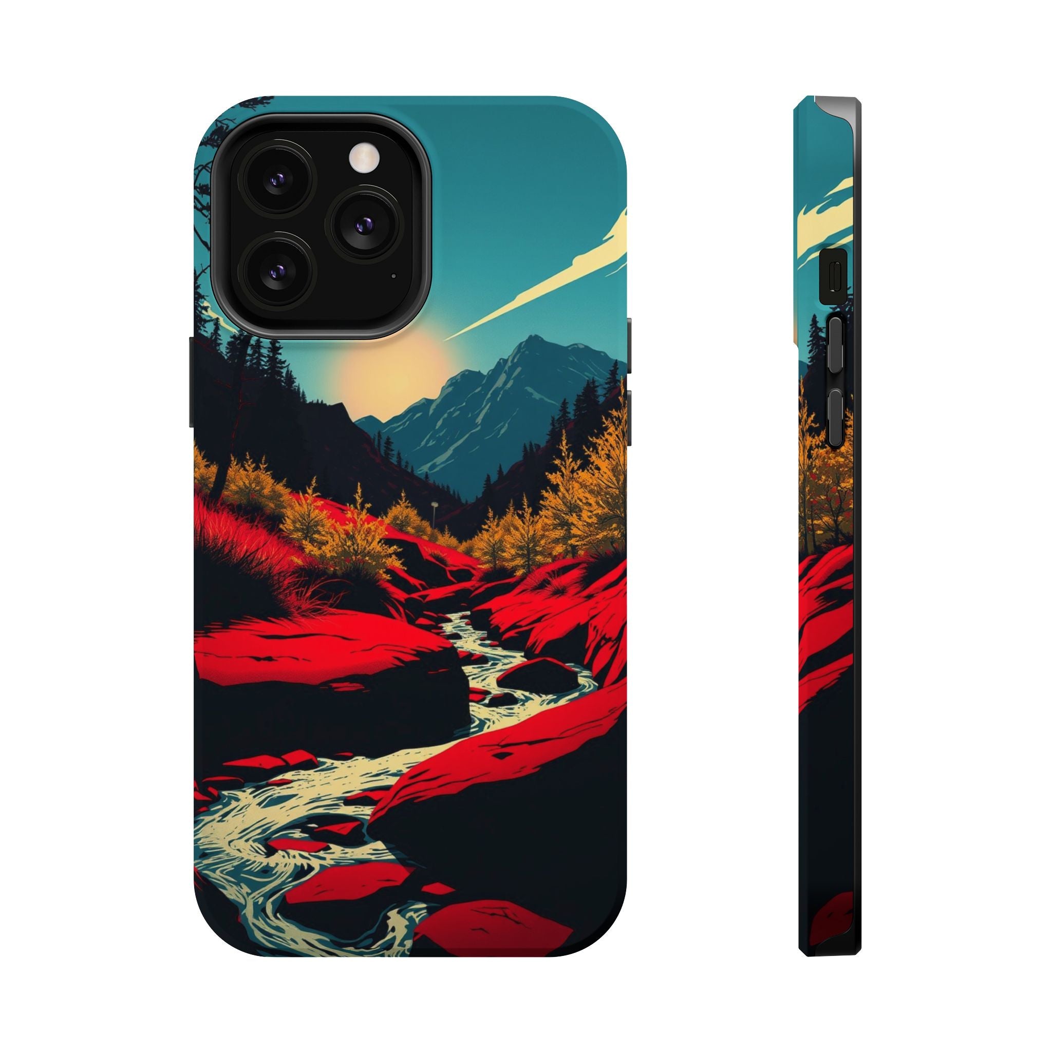 iPhone Earthy Spring Creek Design Bold Modern Everyday Snap Case · iPhone Case