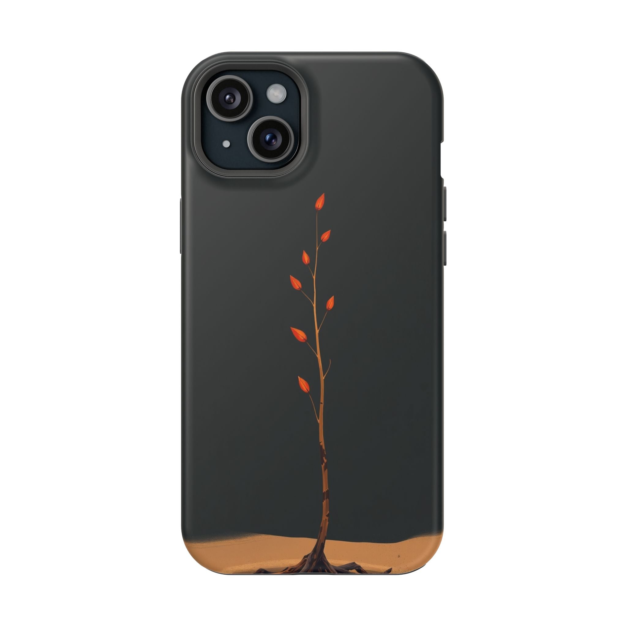 iPhone Burnt Orange And Sand Minimalist Stem Slim iPhone Everyday · iPhone Case