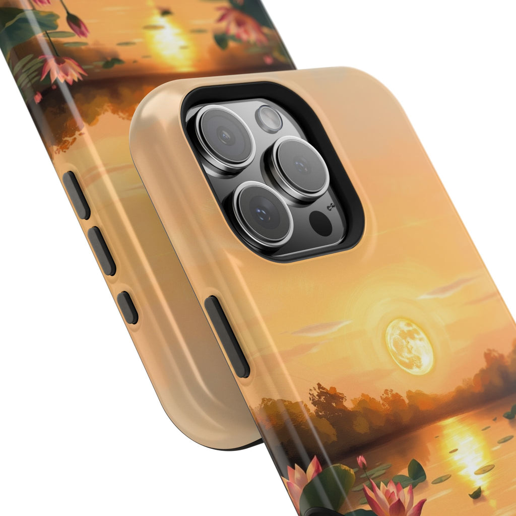 iPhone Lotus Pond Oil Painting Impressionist Slim iPhone Everyday · iPhone Case