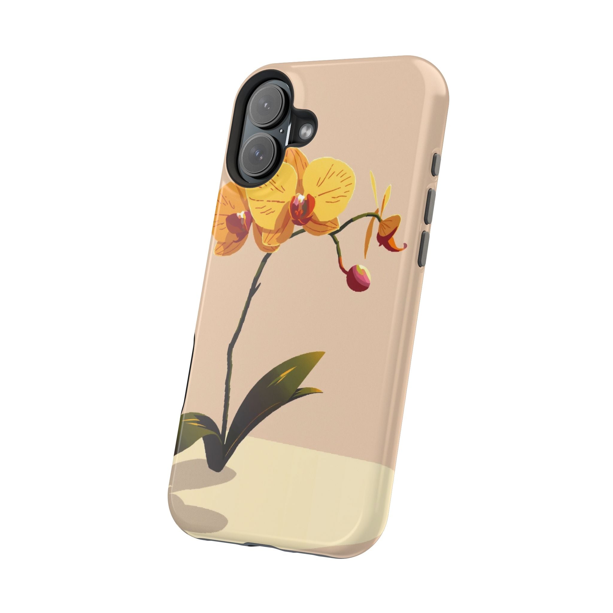 iPhone Orchid Study Pixel Art -Bit Bold Modern Everyday Snap Case · iPhone Case