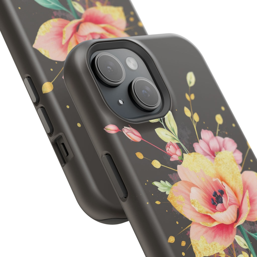 iPhone Earthy Floral Watercolor Splash Design Clean iPhone 14 Minimal · iPhone C