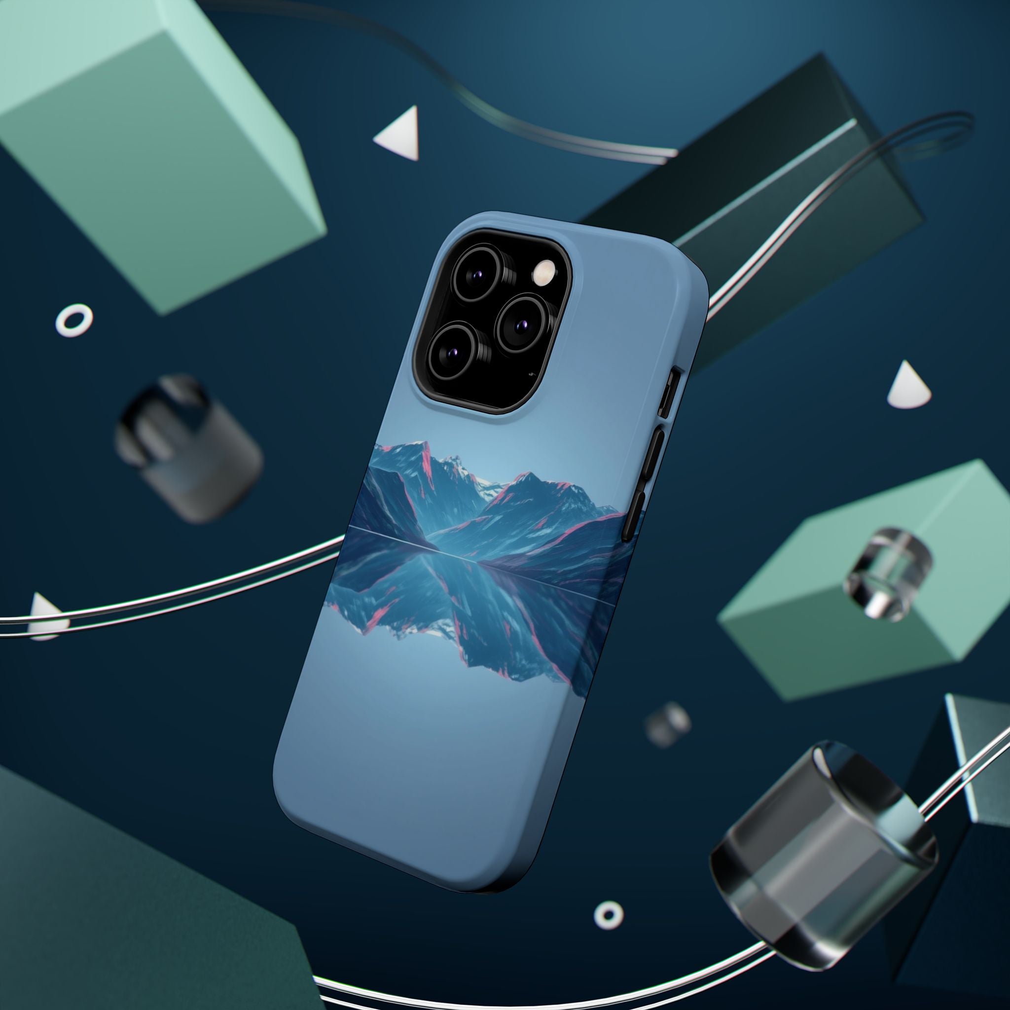 iPhone Fjord Reflection Mystic Art Bold Modern Everyday Snap Case · iPhone Case