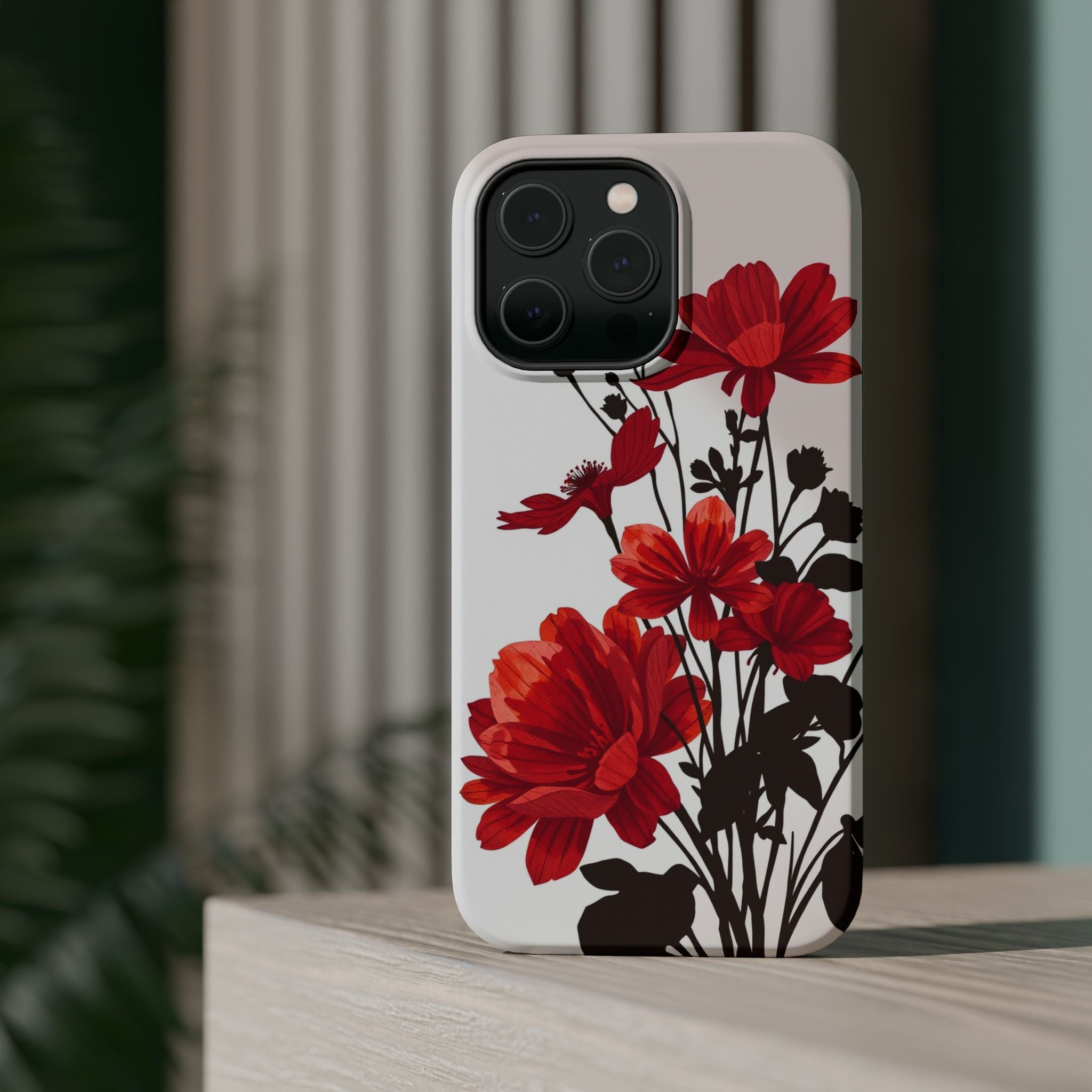iPhone Floral Silhouette Cinematic Art Slim Snap Case · iPhone Case