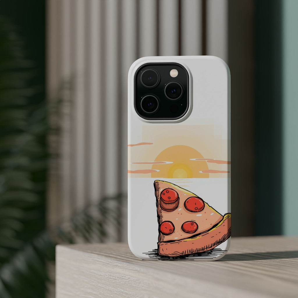 iPhone Earthy Pizza Slice Sunset Design Slim Everyday Designer Case · iPhone Cas