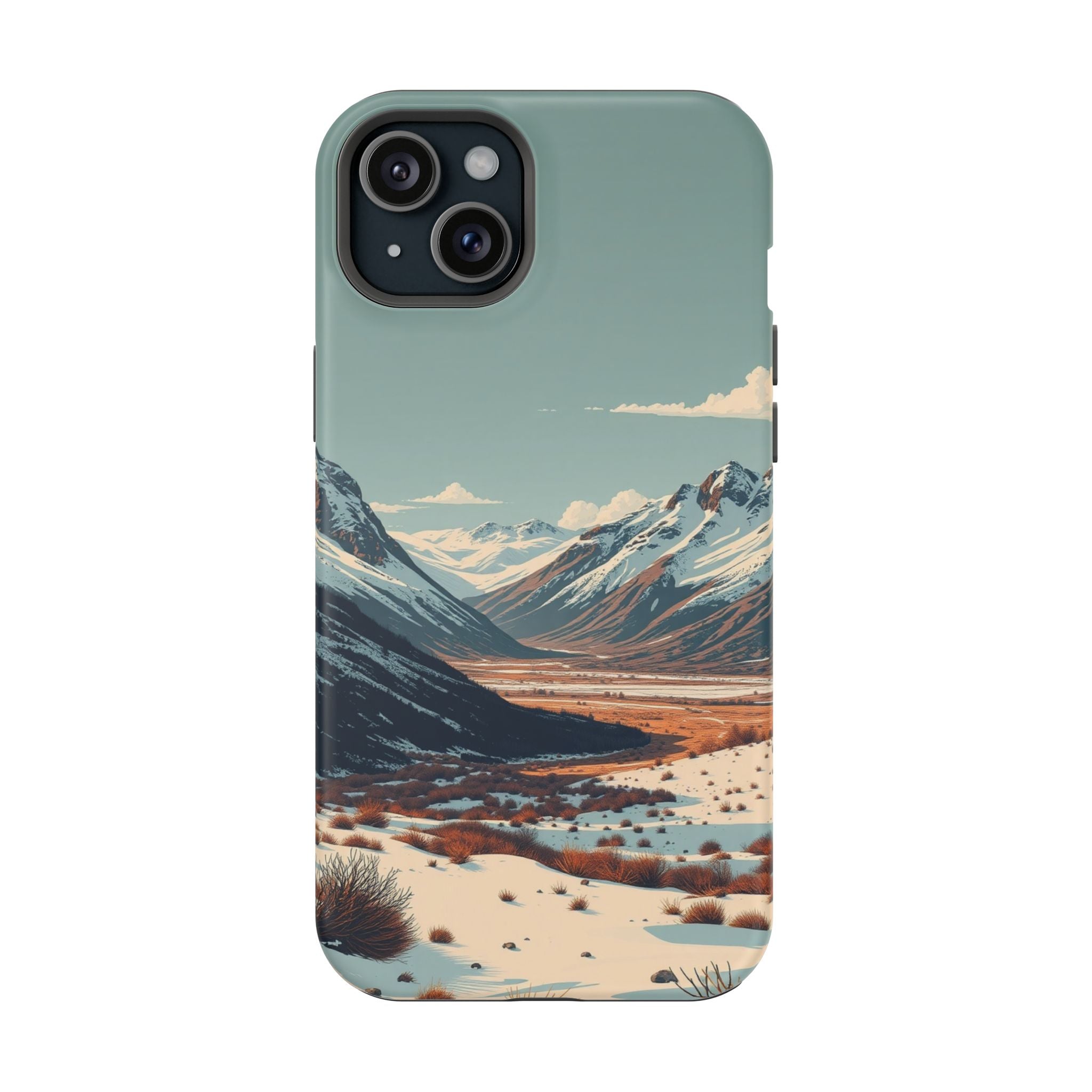 iPhone Serene Tundra Expanse Design Slim Everyday Designer Case · iPhone Case