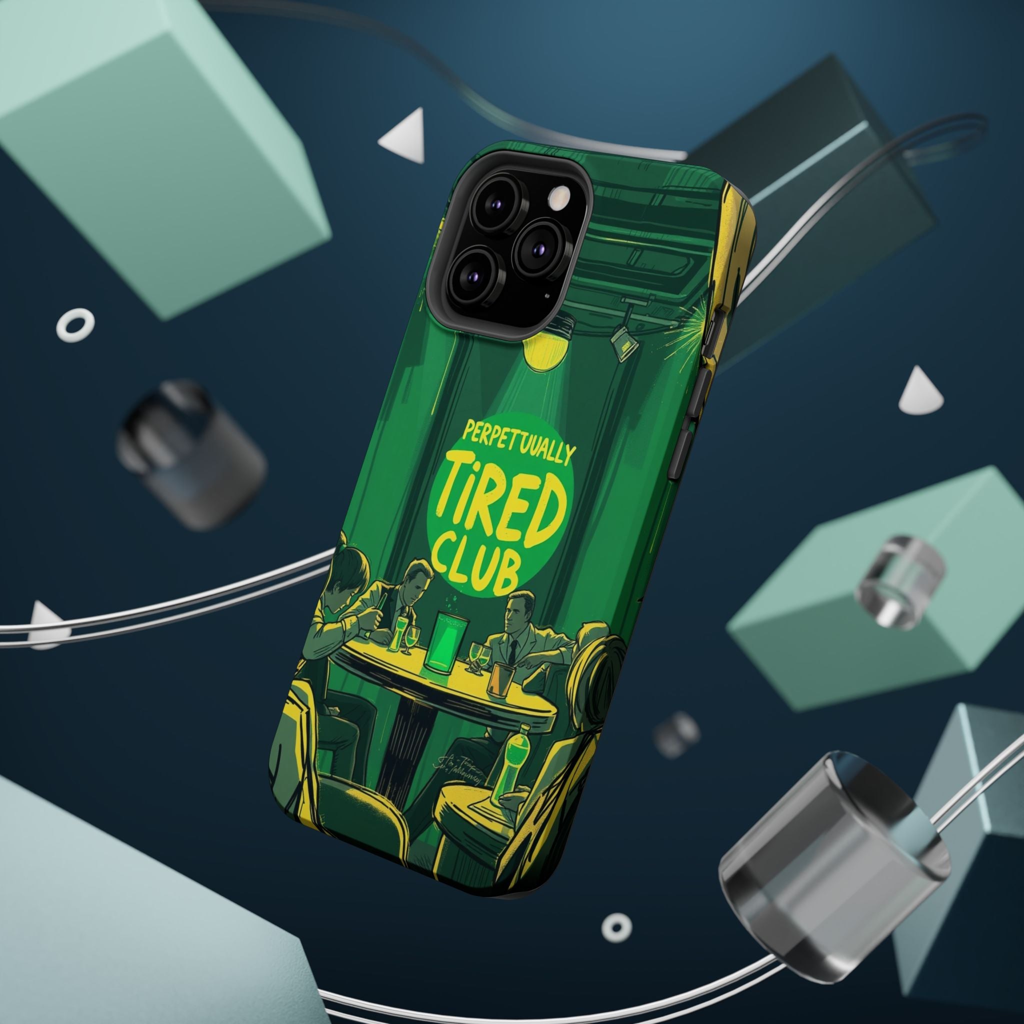 iPhone Radiant Perpetually Tired Club Design Slim Everyday Designer Case · iPhon