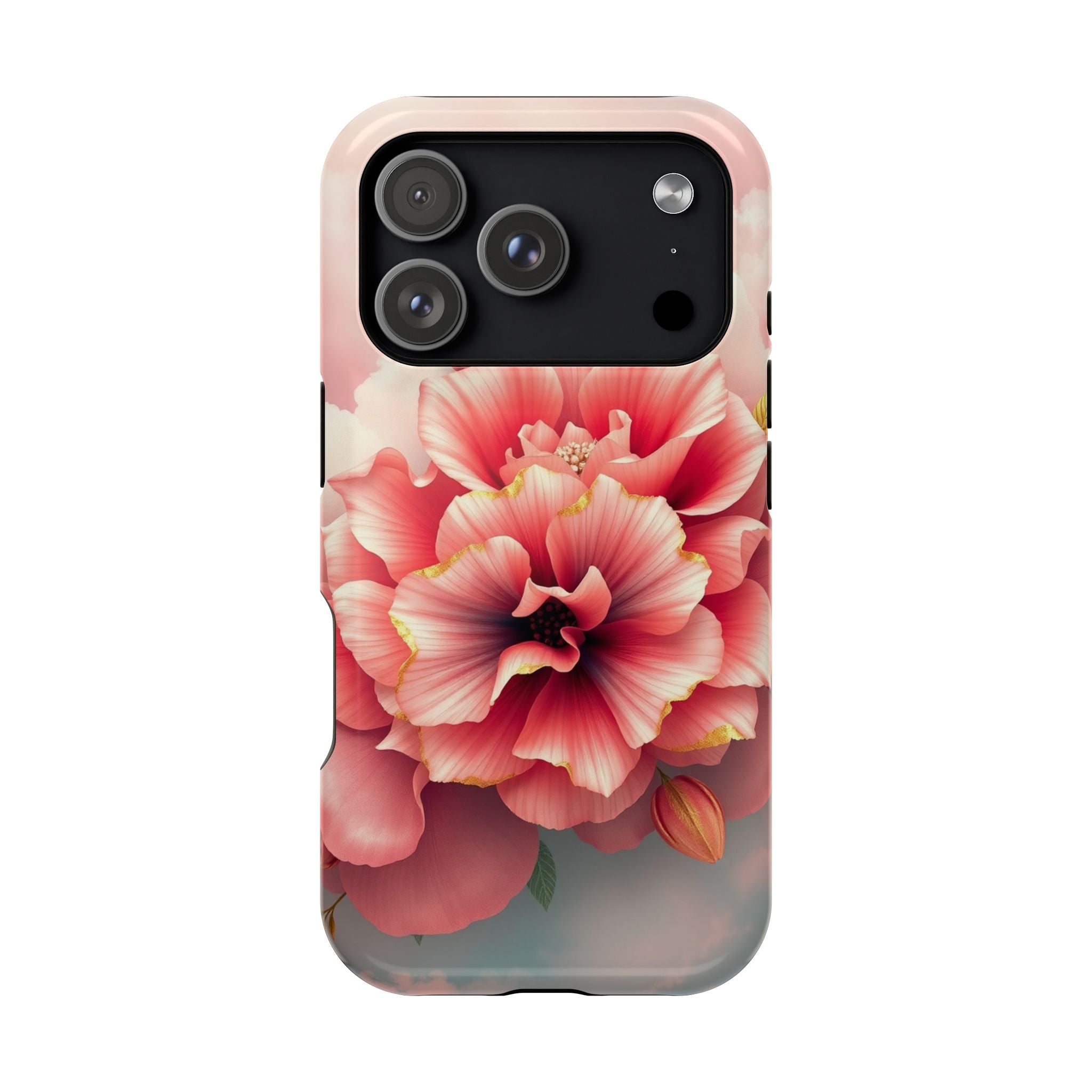 iPhone Pastel Floral Cloud Gold Foil Luxury Slim iPhone Everyday · iPhone Case
