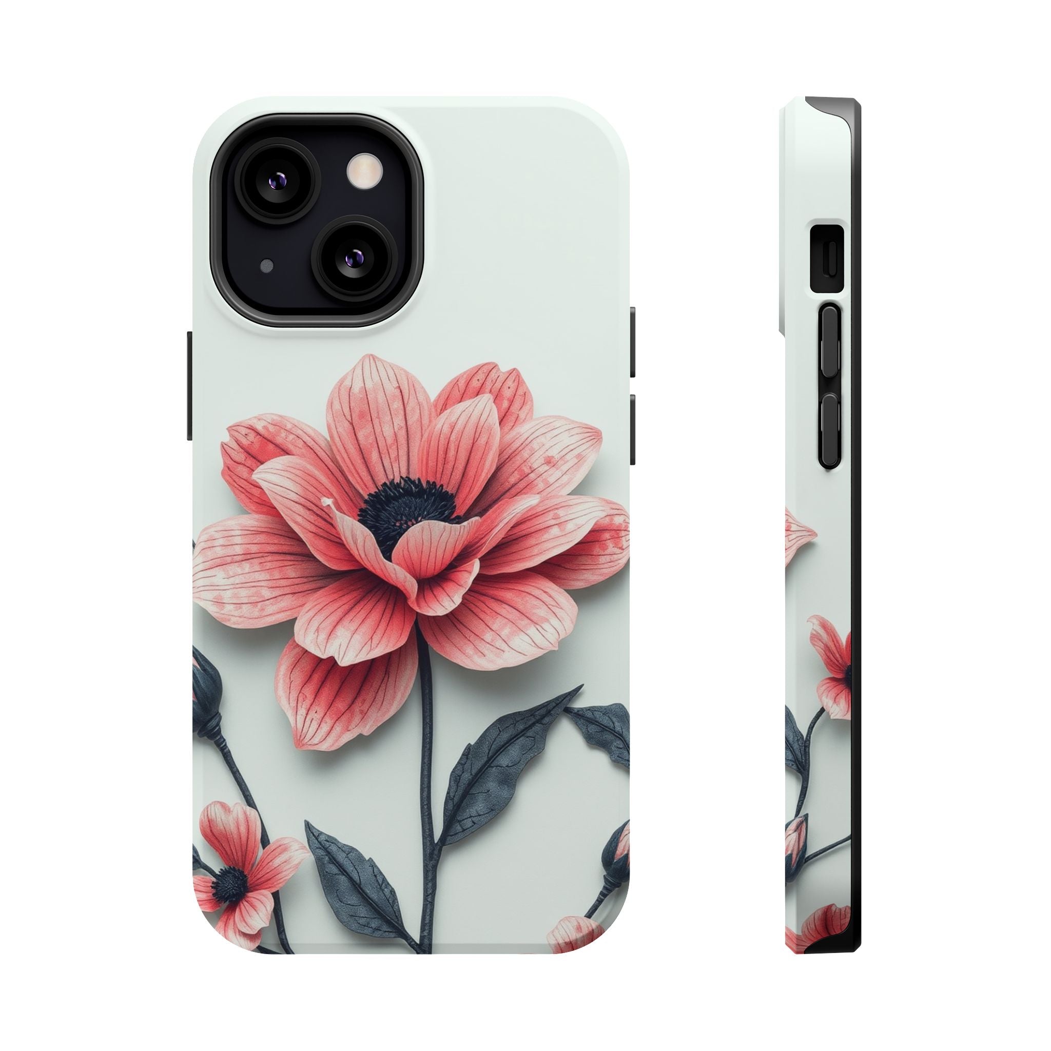iPhone Dreamy Floral Ink Wash Design Slim Everyday iPhone 12 Designer · iPhone C