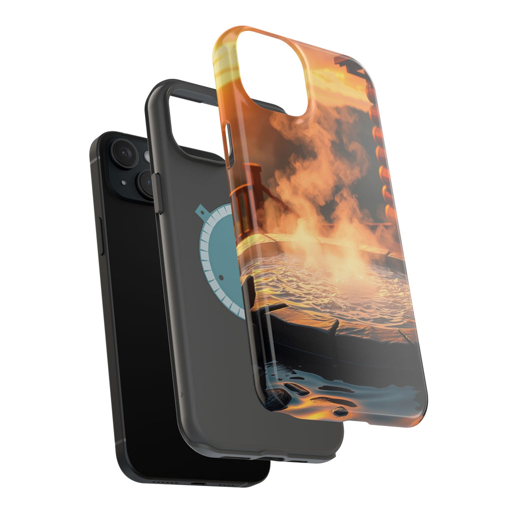 iPhone Hot Spring Steam Enchanted Art Slim Everyday Designer Case · iPhone Case