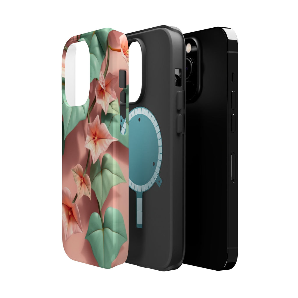 iPhone Mint And Blush Art Nouveau Vine Slim Everyday Designer Case · iPhone Case