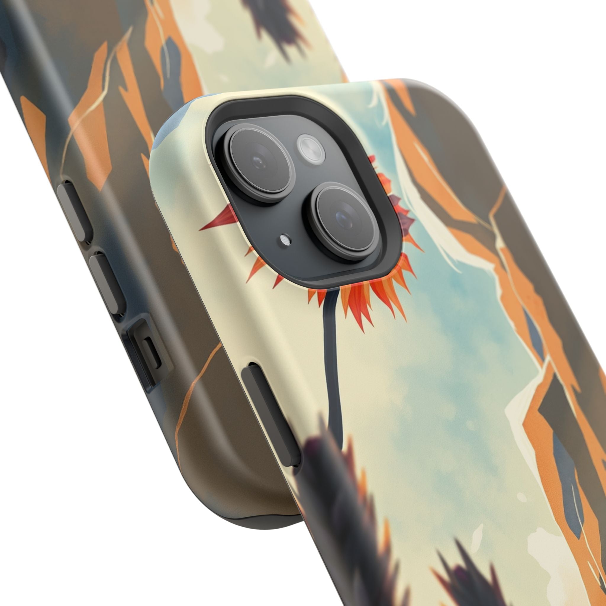 iPhone Bud Burst Vibrant Watercolor Artistic Everyday Cas Slim Snap Case · iPhon