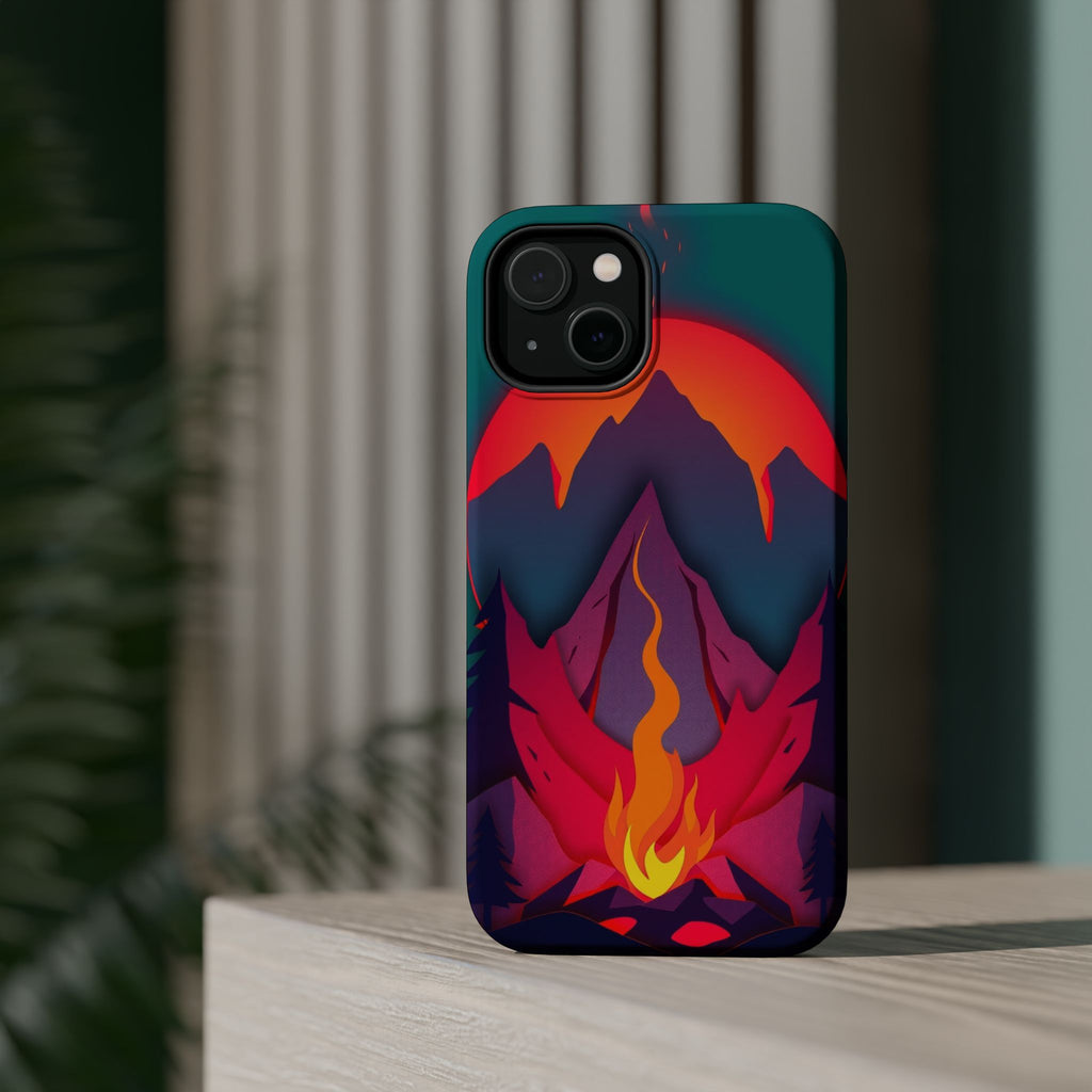 iPhone Cyan And Magenta Wildfire Glow Slim Everyday iPhone 12 Designer · iPhone