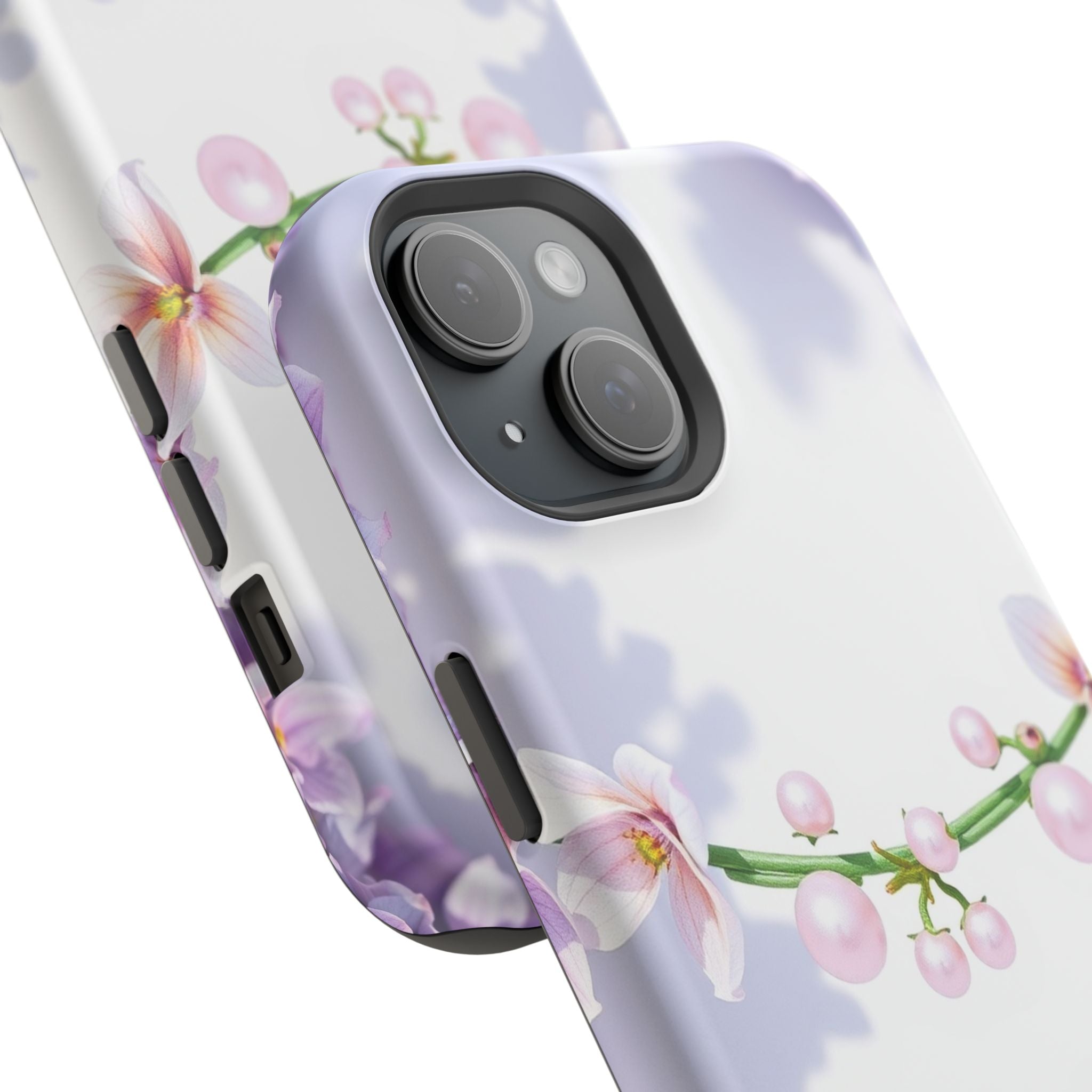 iPhone Vibrant Floral Crown Design Clean Minimal Snap Cas Slim Snap Case · iPhon