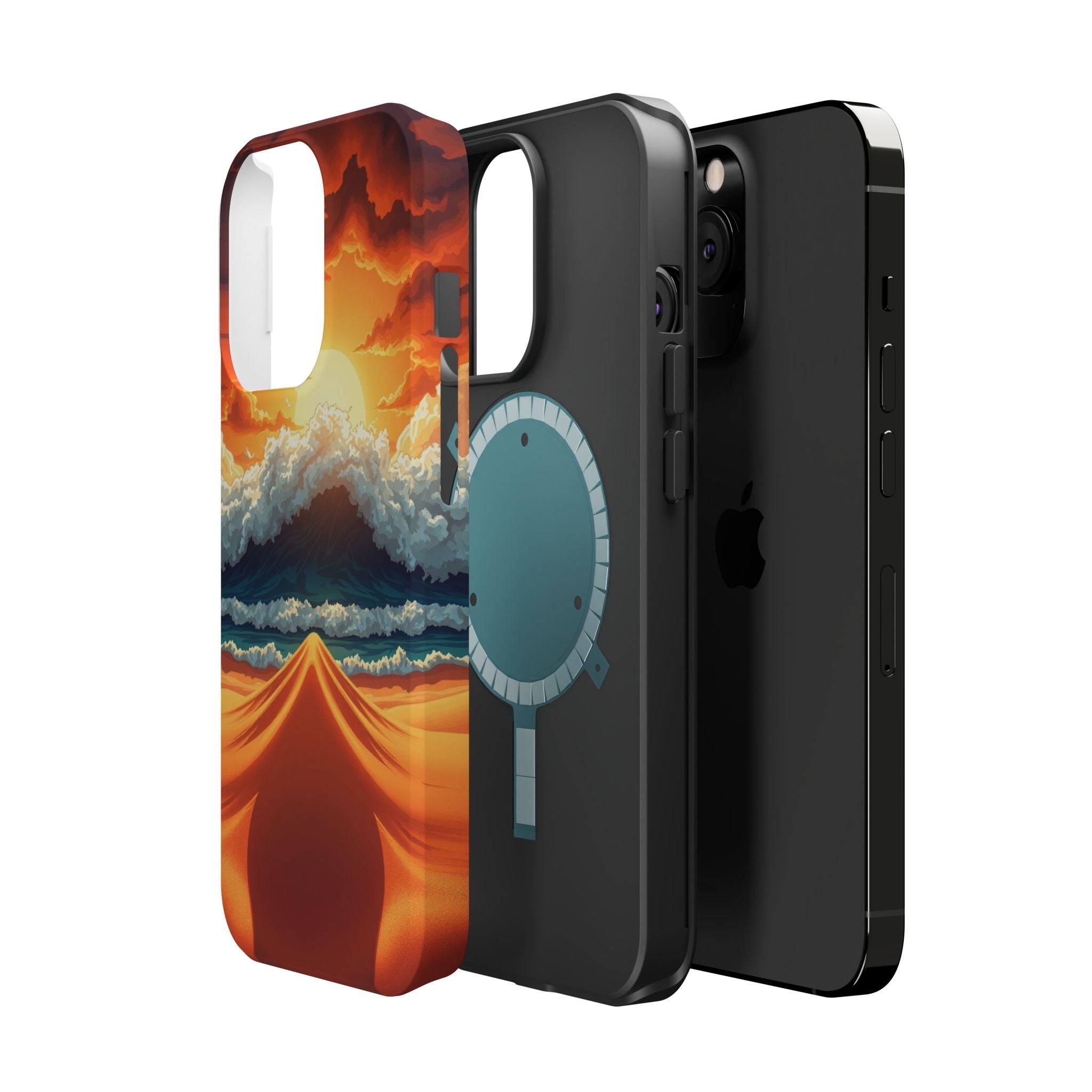 iPhone Storm at Sea Holographic Iridescent Slim iPhone Everyday · iPhone Case
