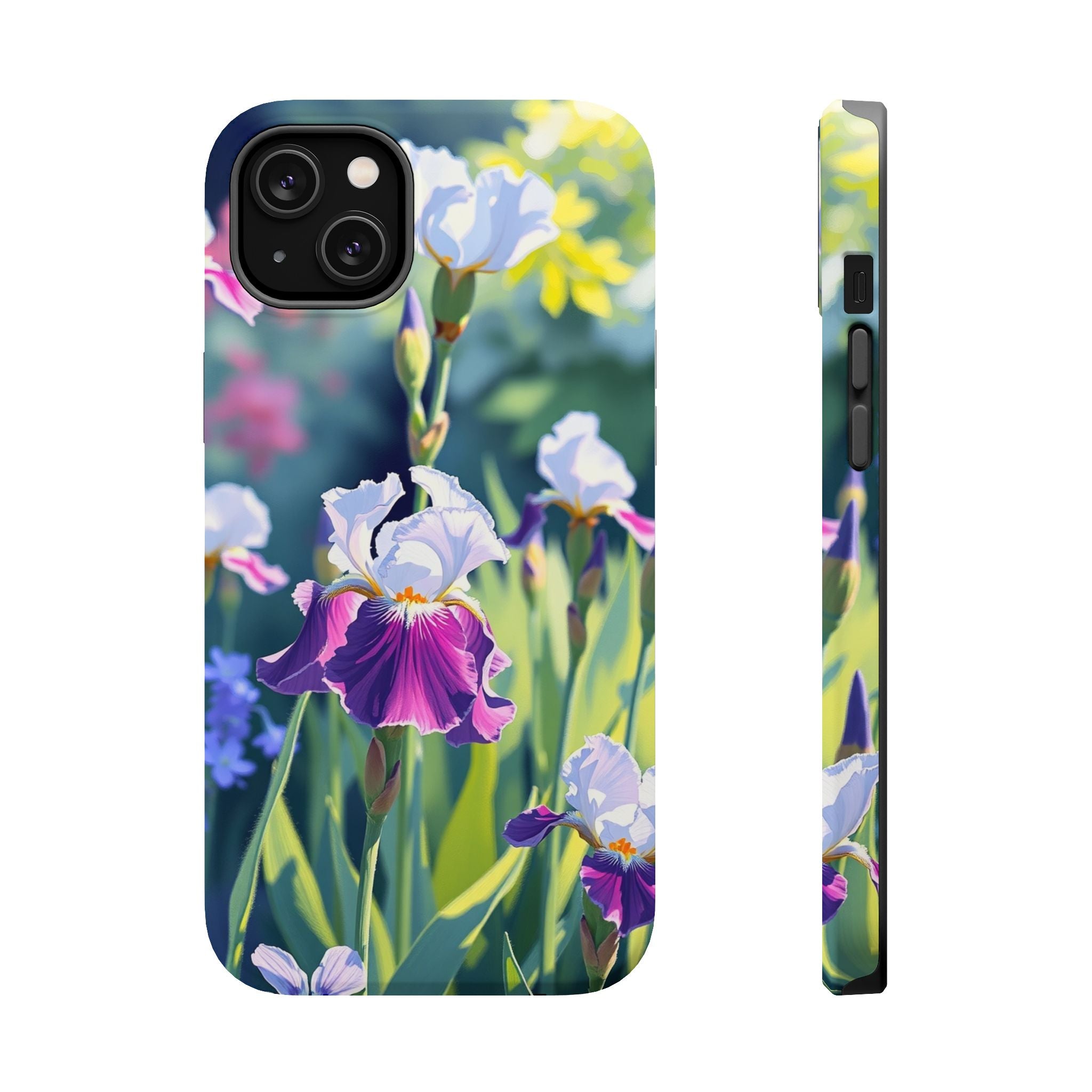 iPhone Vibrant Iris Garden Design Bold Modern Everyday Snap Case · iPhone Case